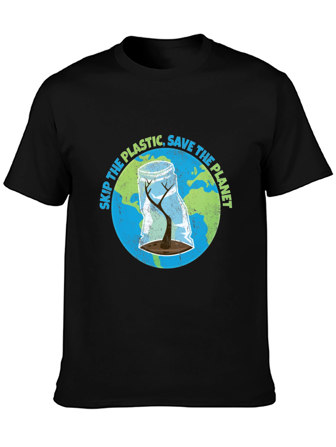 Black Save The Planet Graphic T-Shirt view 3