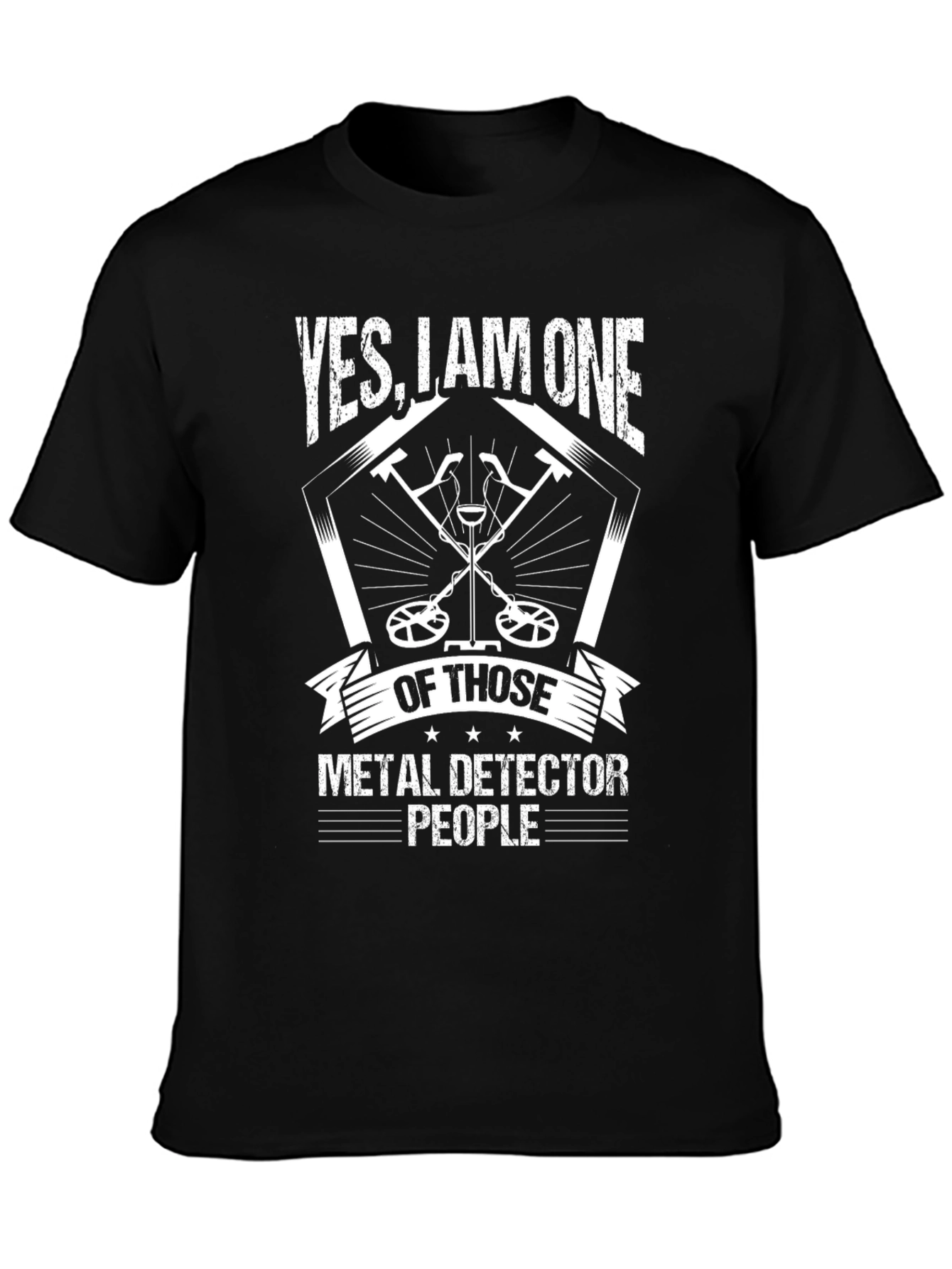 Metal Detector Enthusiast T-Shirt - "Yes, I Am One" - 3