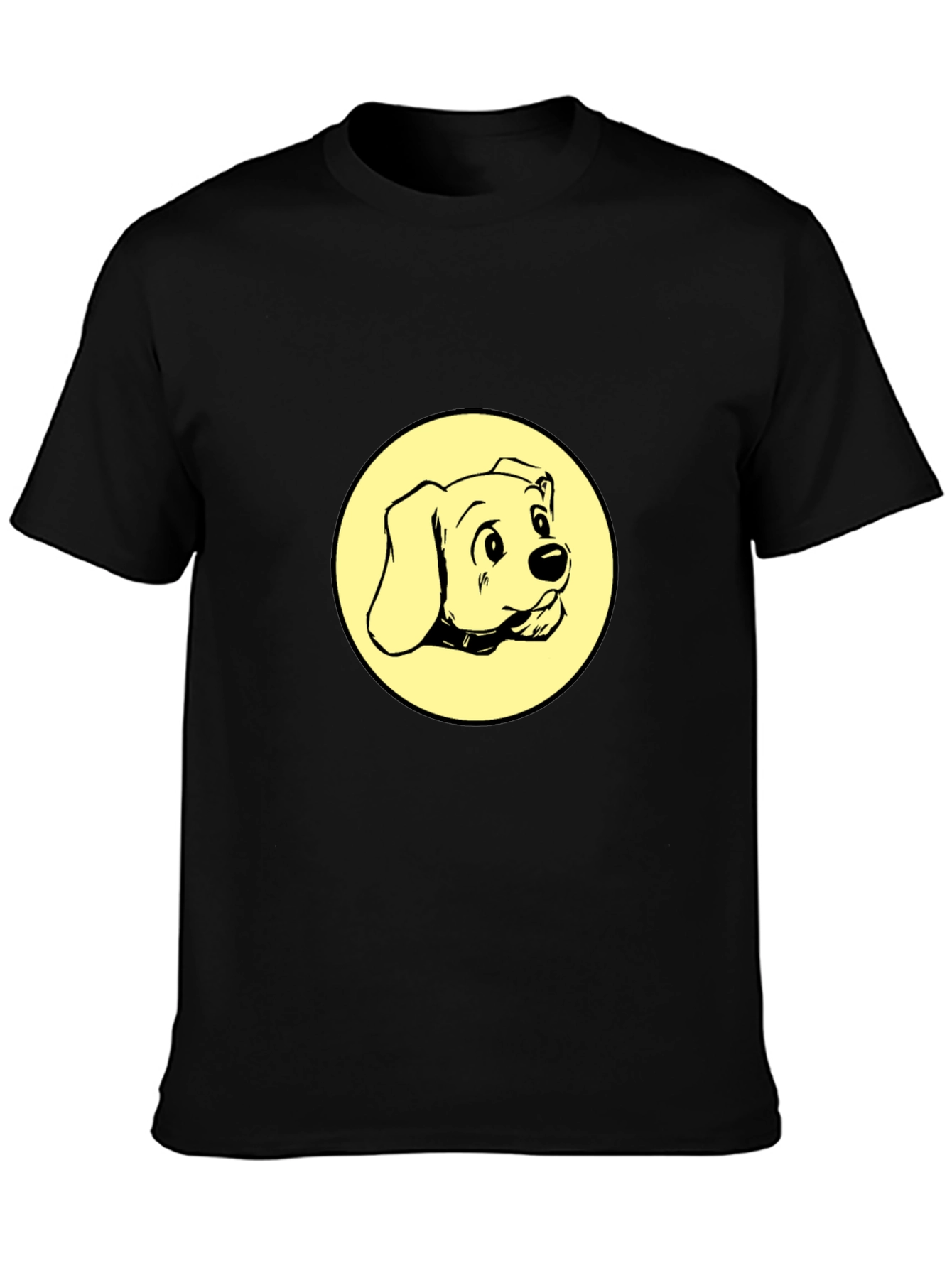 Black Dog Graphic Tee - Black Cotton Comfort view 3