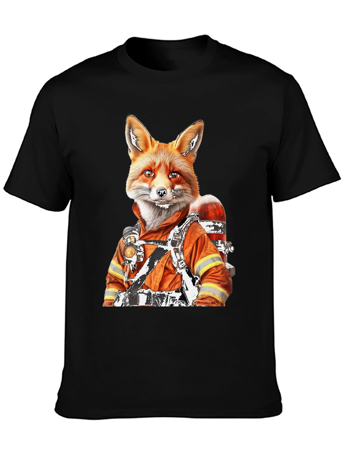 Black Fox Firefighter T-Shirt view 3