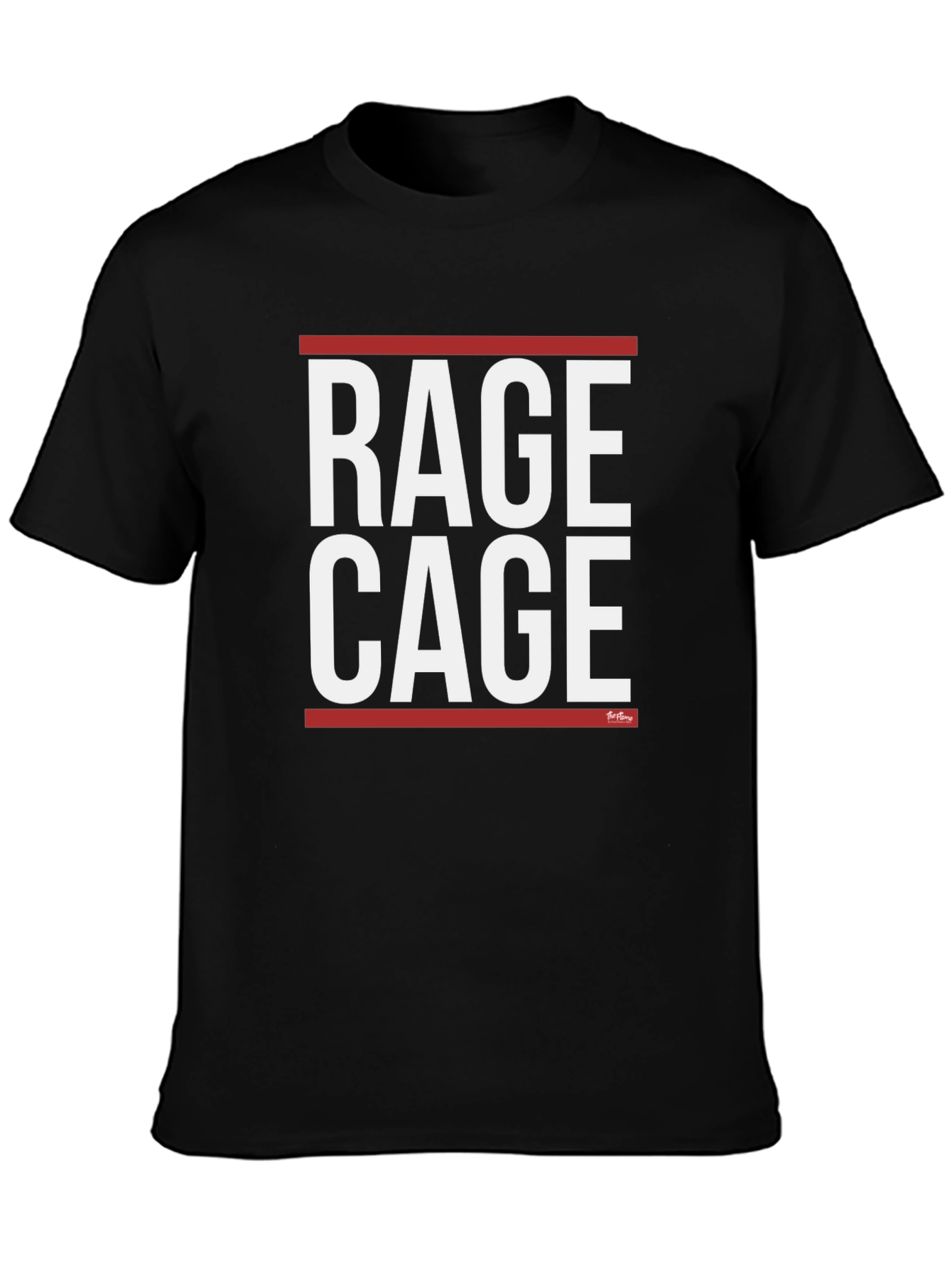Black Rage Cage Graphic Tee - Bold Statement T-Shirt view 3
