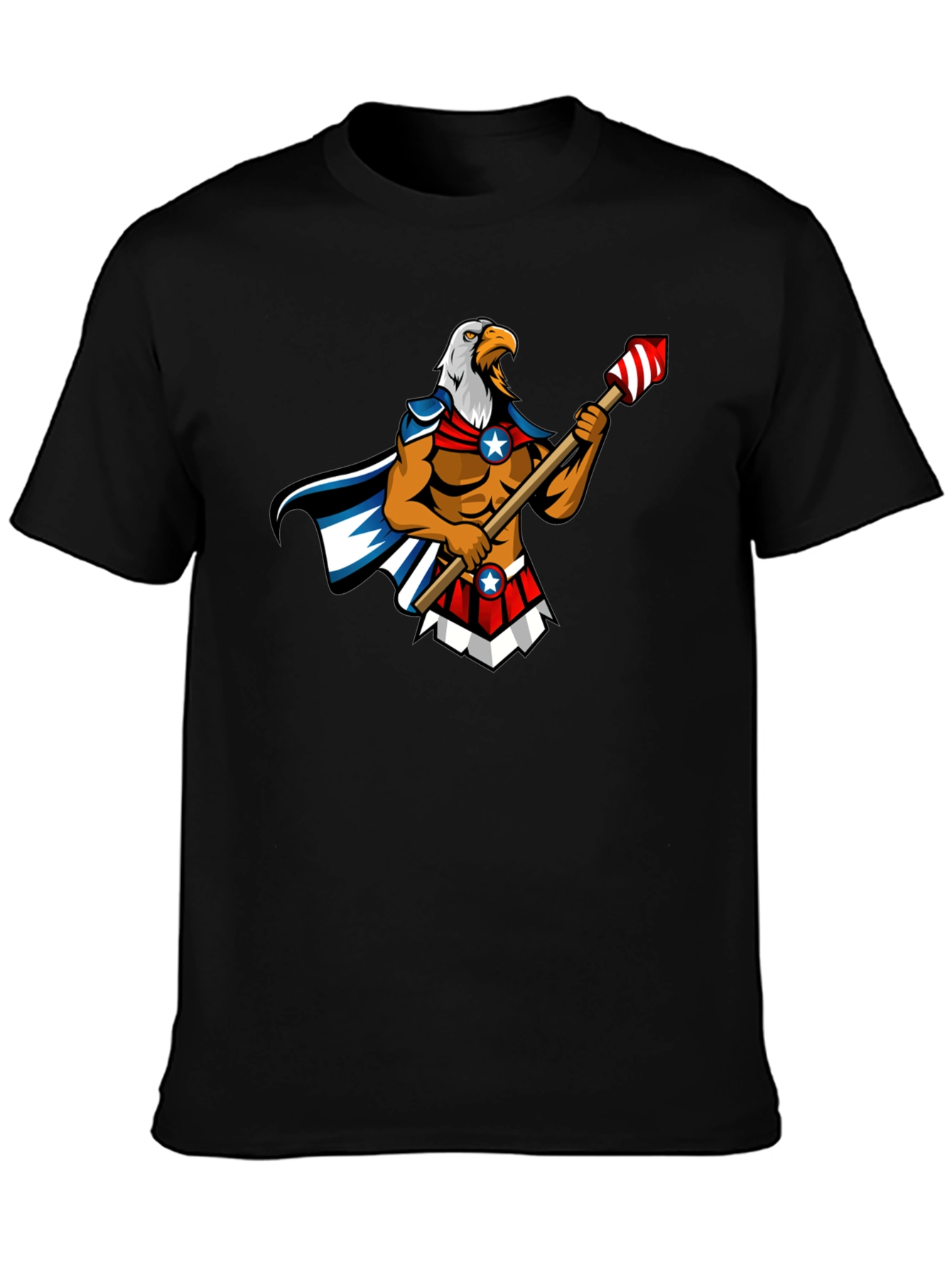 Black Patriotic Eagle T-Shirt - USA Pride view 3