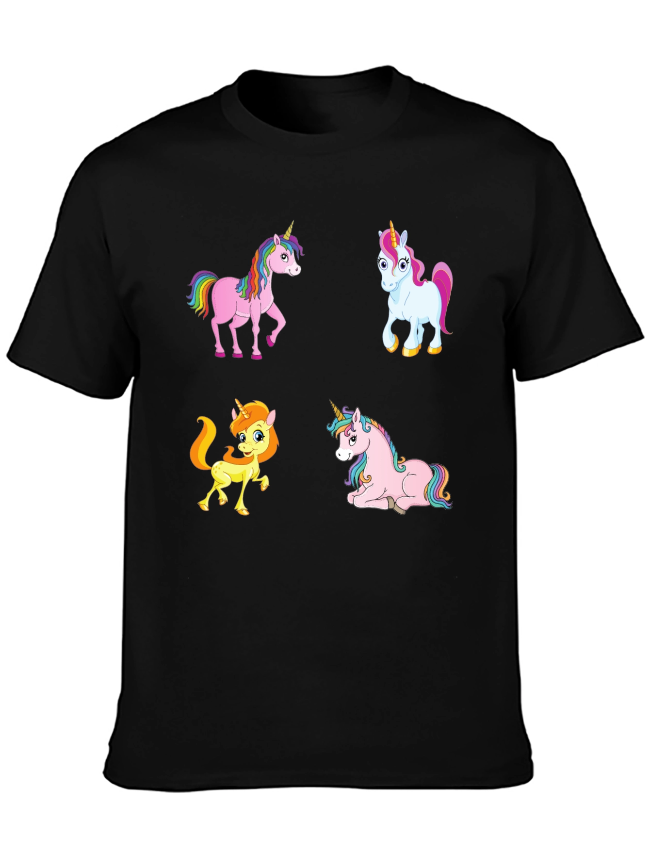 Black Unicorn Graphic Tee - Whimsical & Fun! view 3