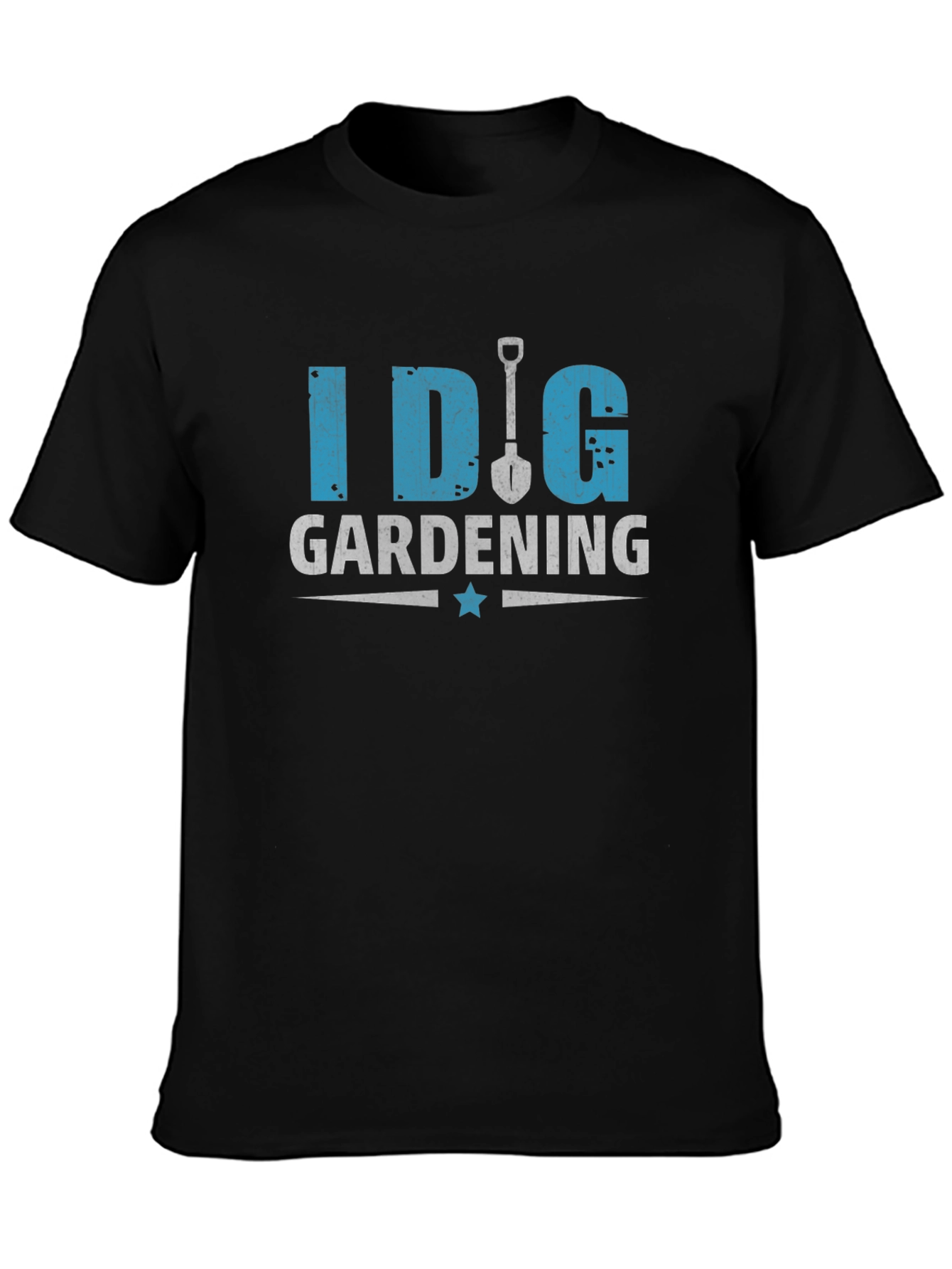Black I Dig Gardening T-Shirt - Funny Gardening Gift view 3
