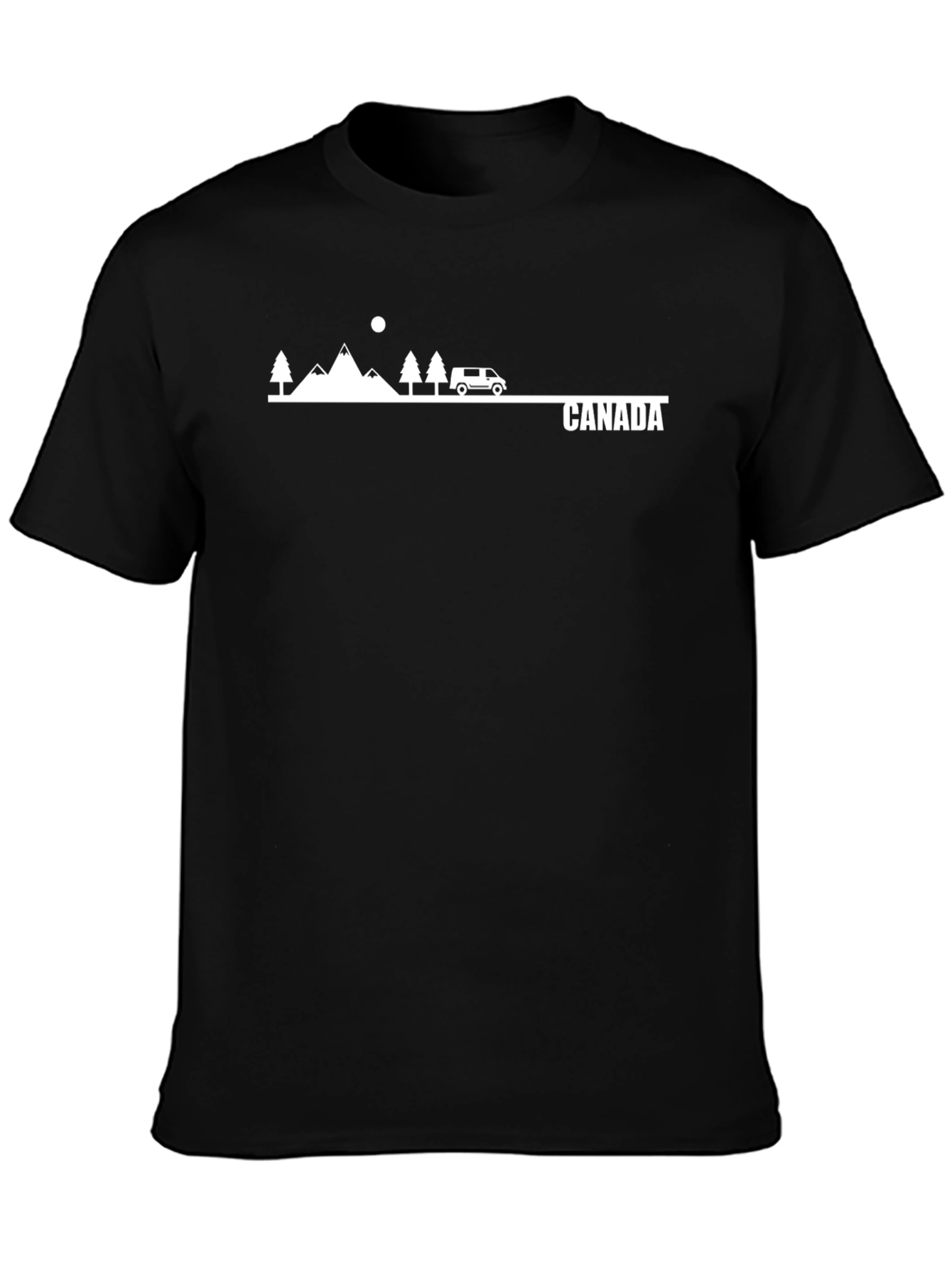 Black Canada Graphic T-Shirt - Outdoor Adventure Tee view 3