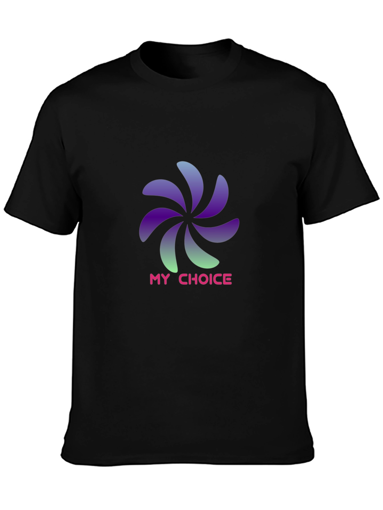 Black My Choice Graphic T-Shirt - Stylish Black Tee view 3