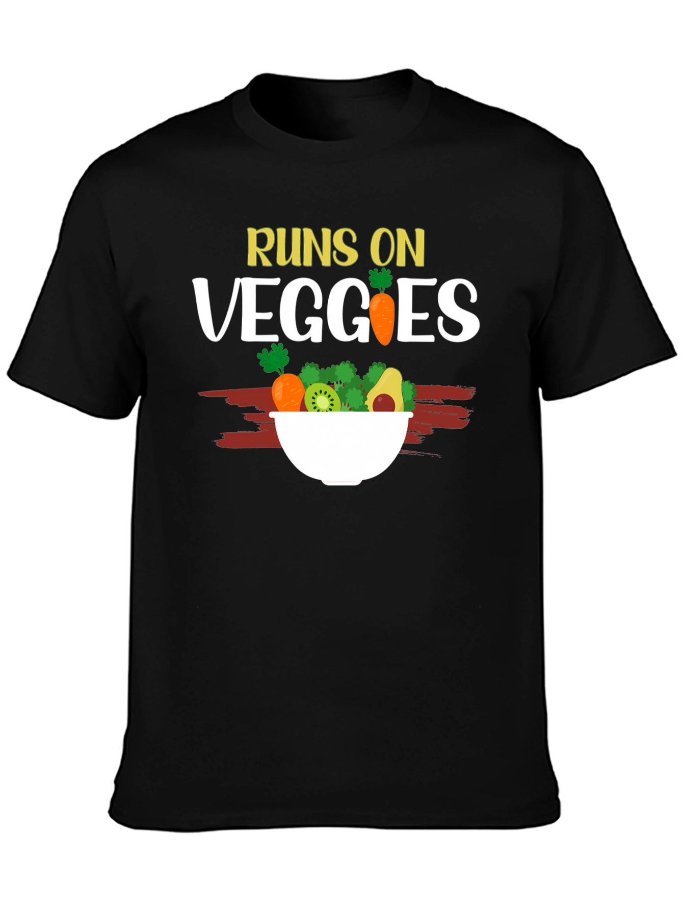 Runs On Veggies T-Shirt - Vegan Friendly - 3