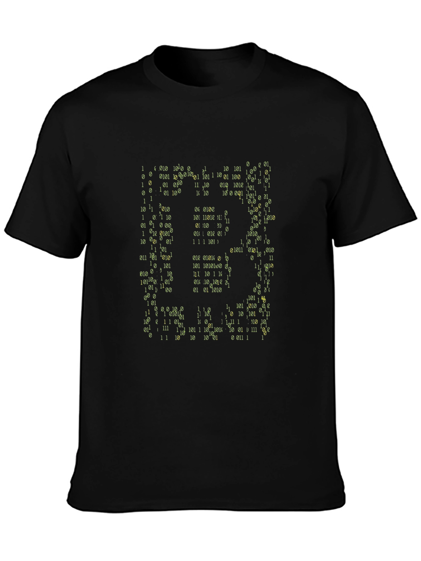 Black Binary Code T-Shirt - Geek Chic Tee view 3