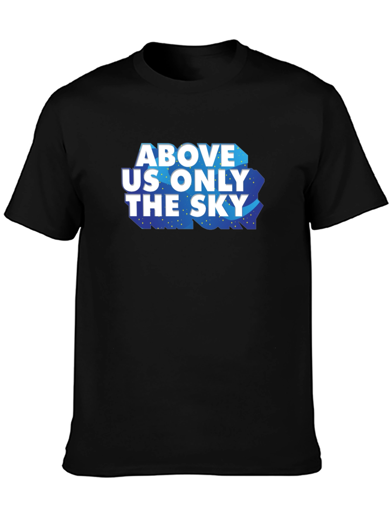 Black Above Us Only The Sky Graphic Tee view 3