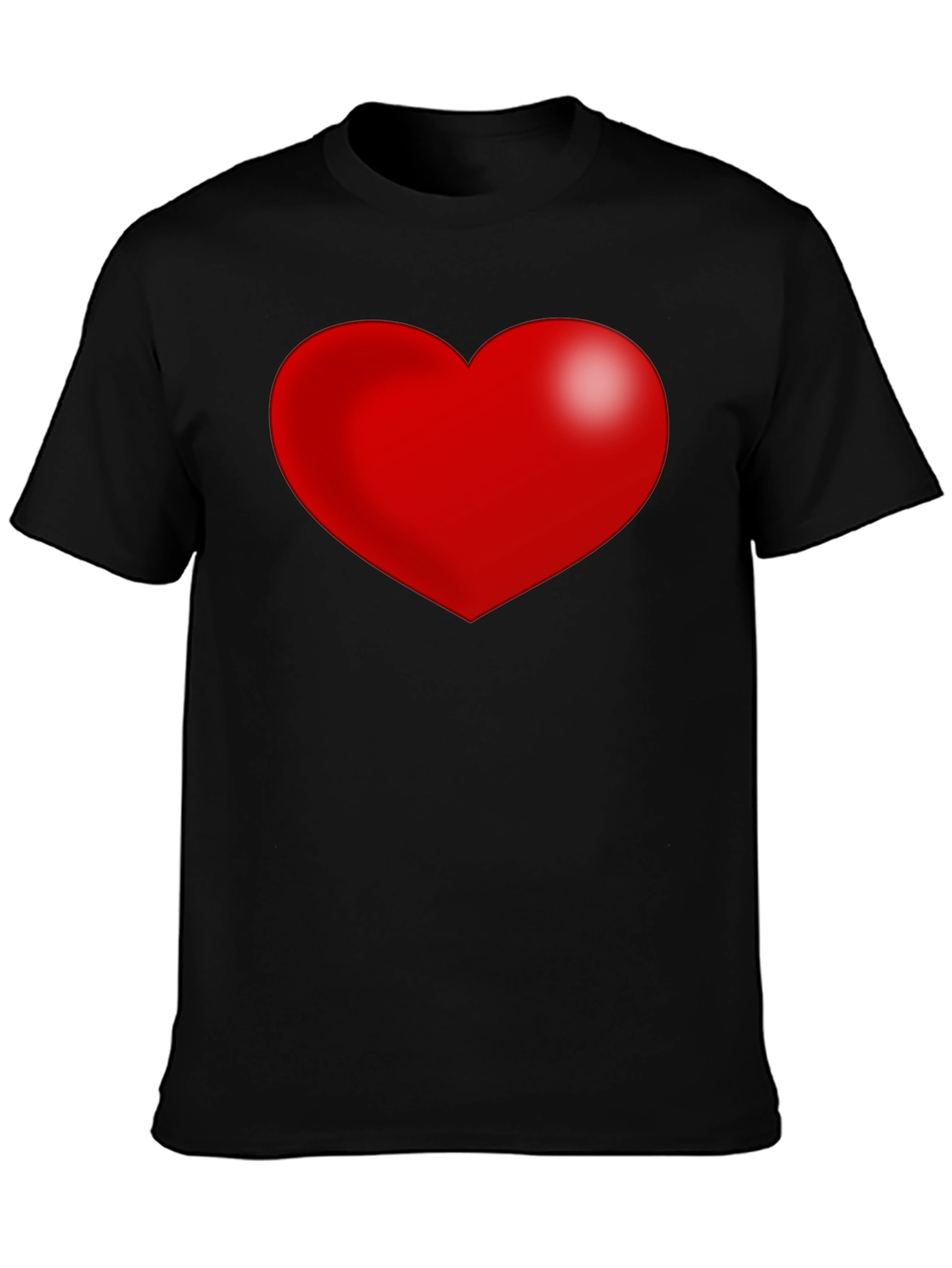 Black Heart Graphic Black T-Shirt view 3
