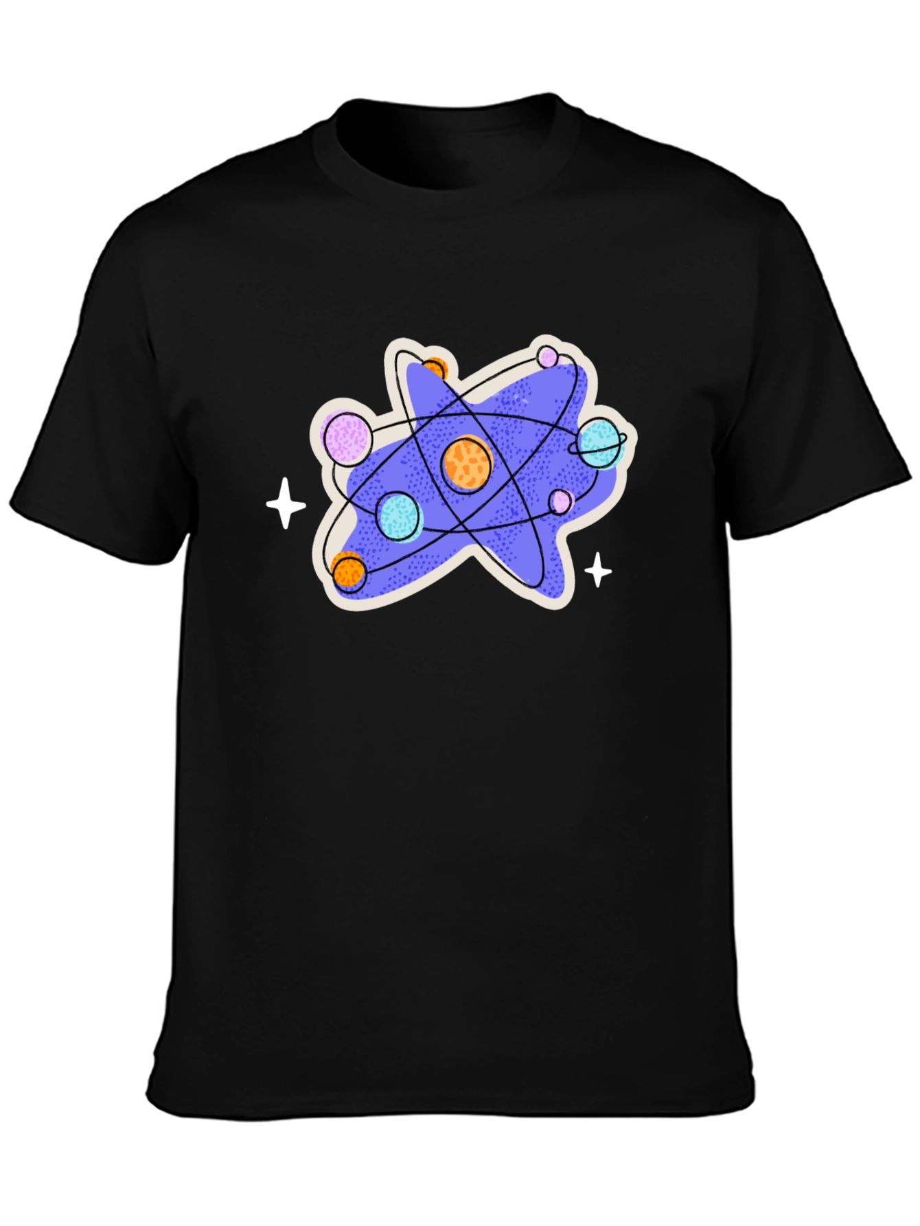 Black Science Atom Graphic T-Shirt view 3