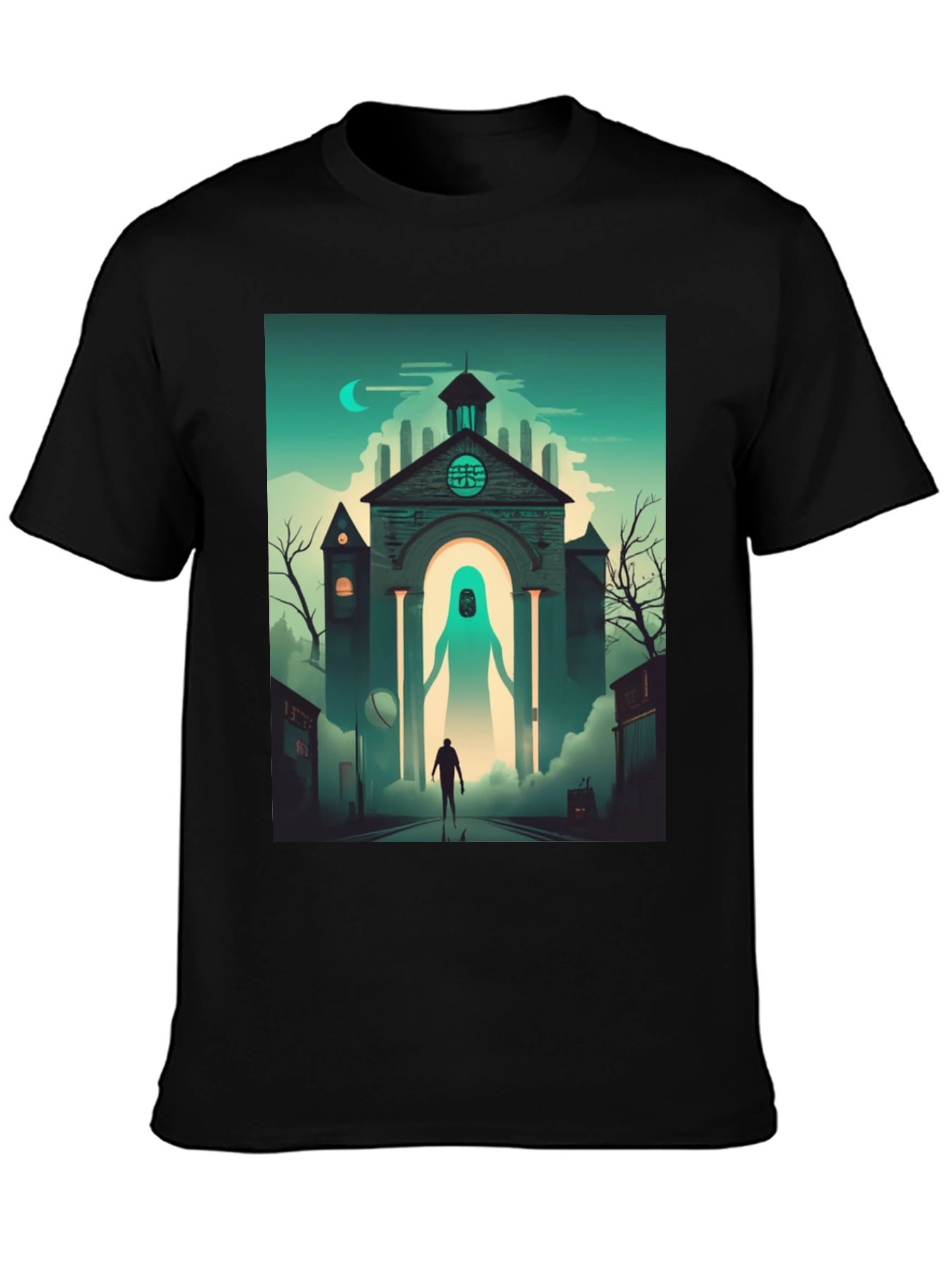 Black Mystic Encounter Graphic Tee - Urban Style view 3