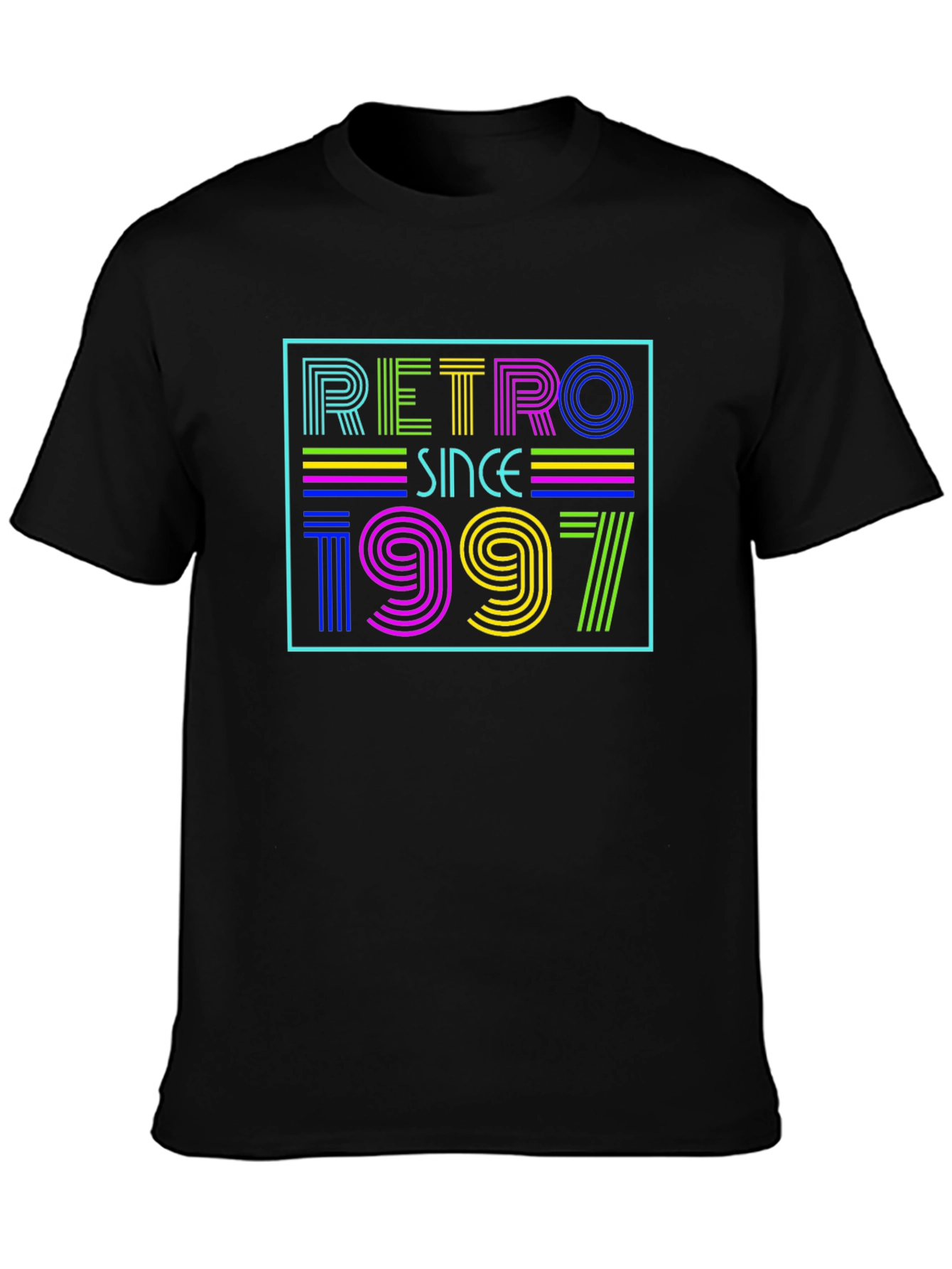 Black Retro Since 1997 Graphic Tee view 3