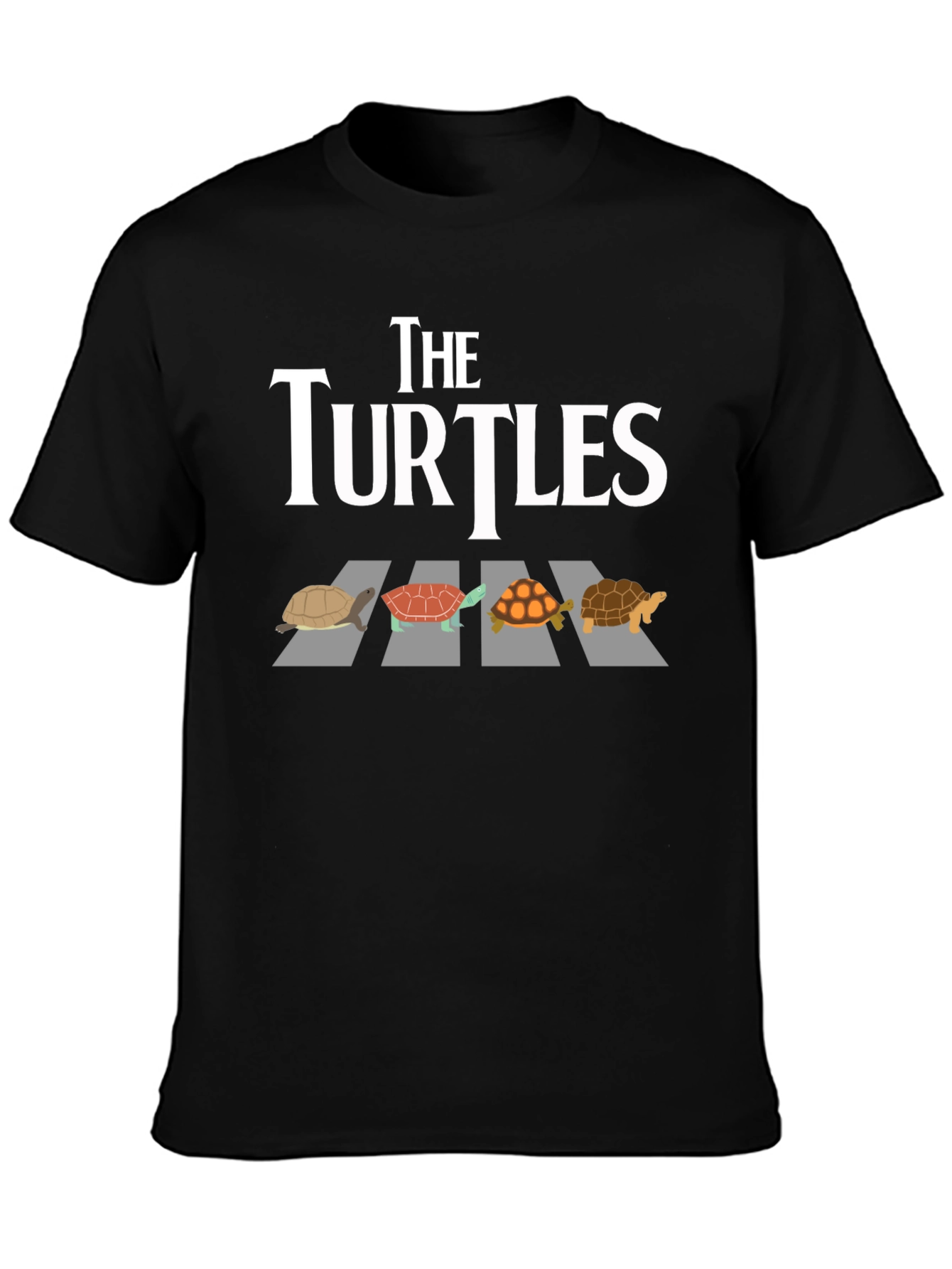 Black The Turtles Graphic T-Shirt view 3