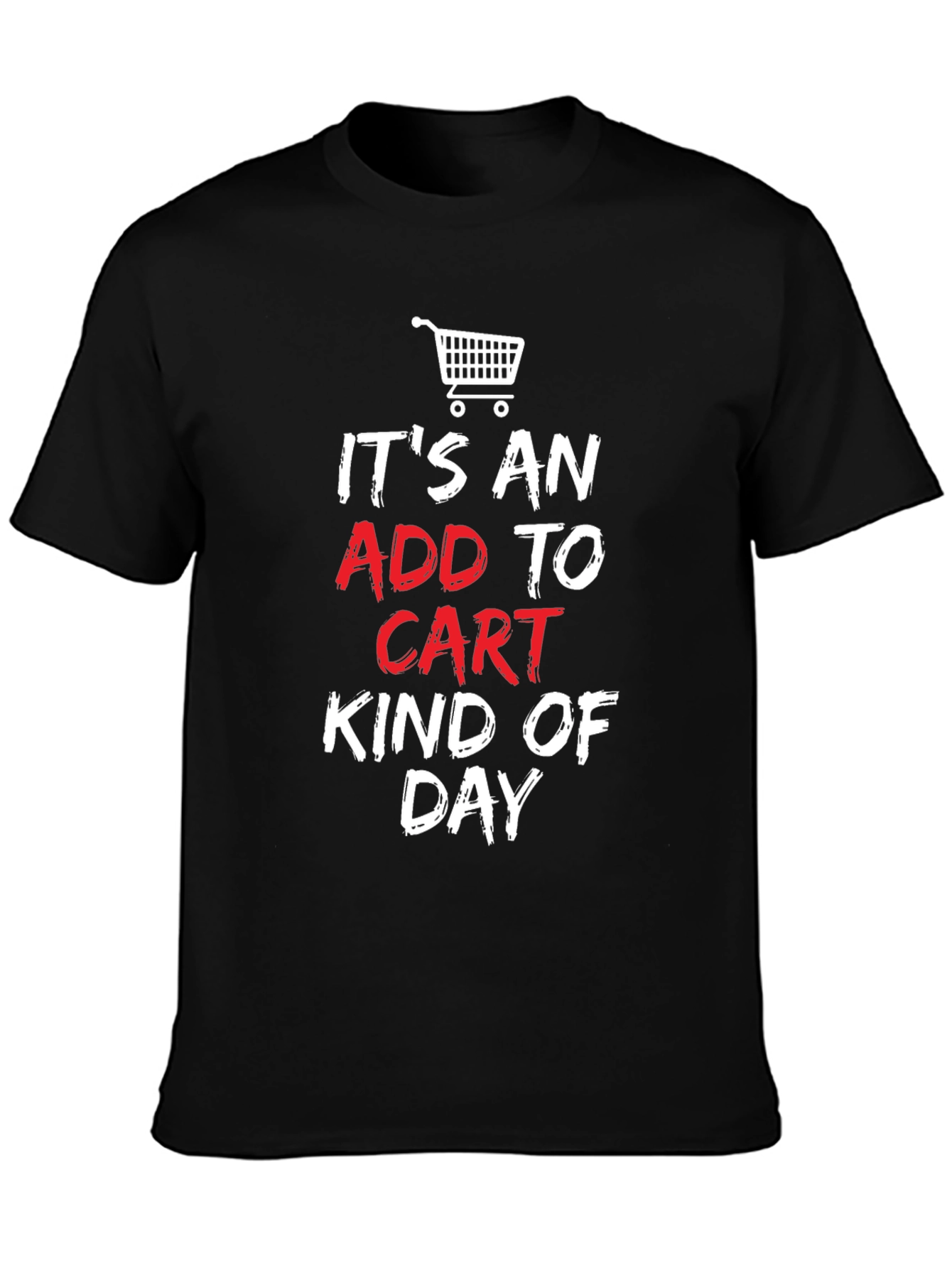 Black Add to Cart Day Graphic T-Shirt - Black view 3