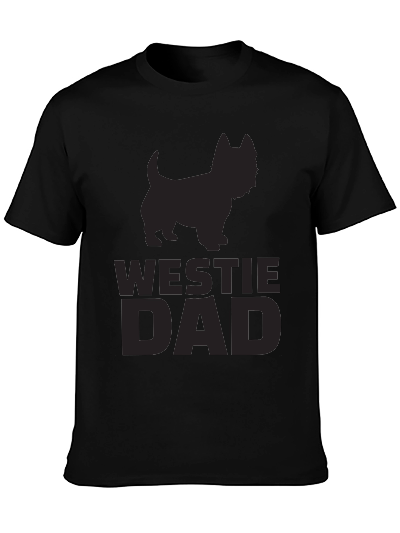 Westie Dad T-Shirt - Black Dog Lover Tee - 3