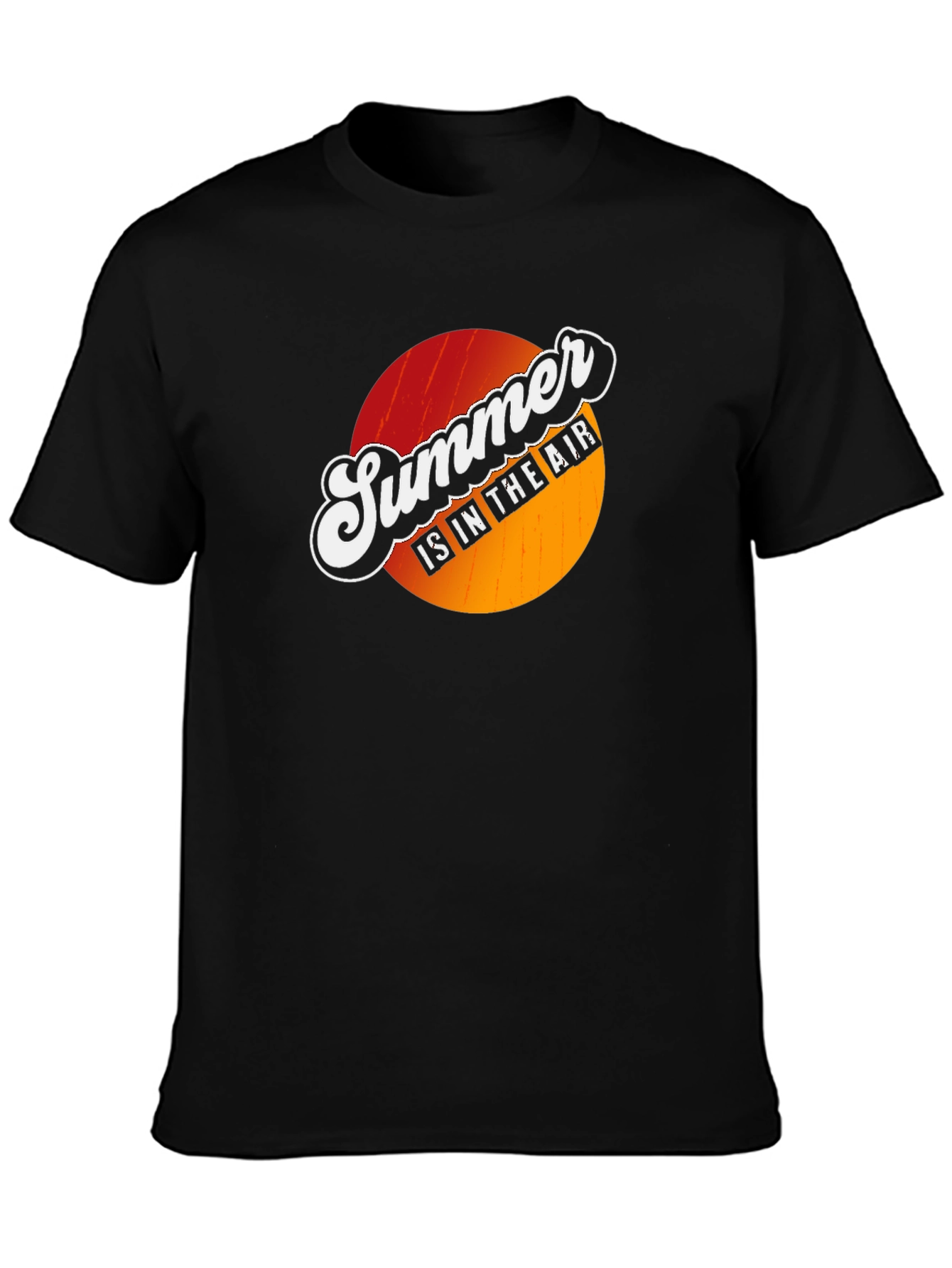 Black Summer is in the Air Graphic T-Shirt - Black view 3