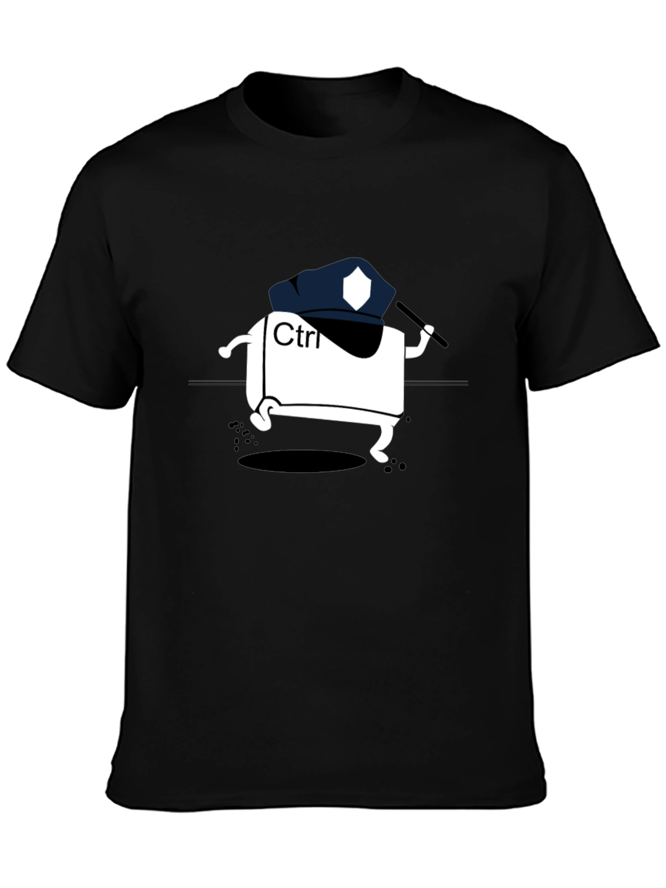 Ctrl Police Black T-Shirt - 3