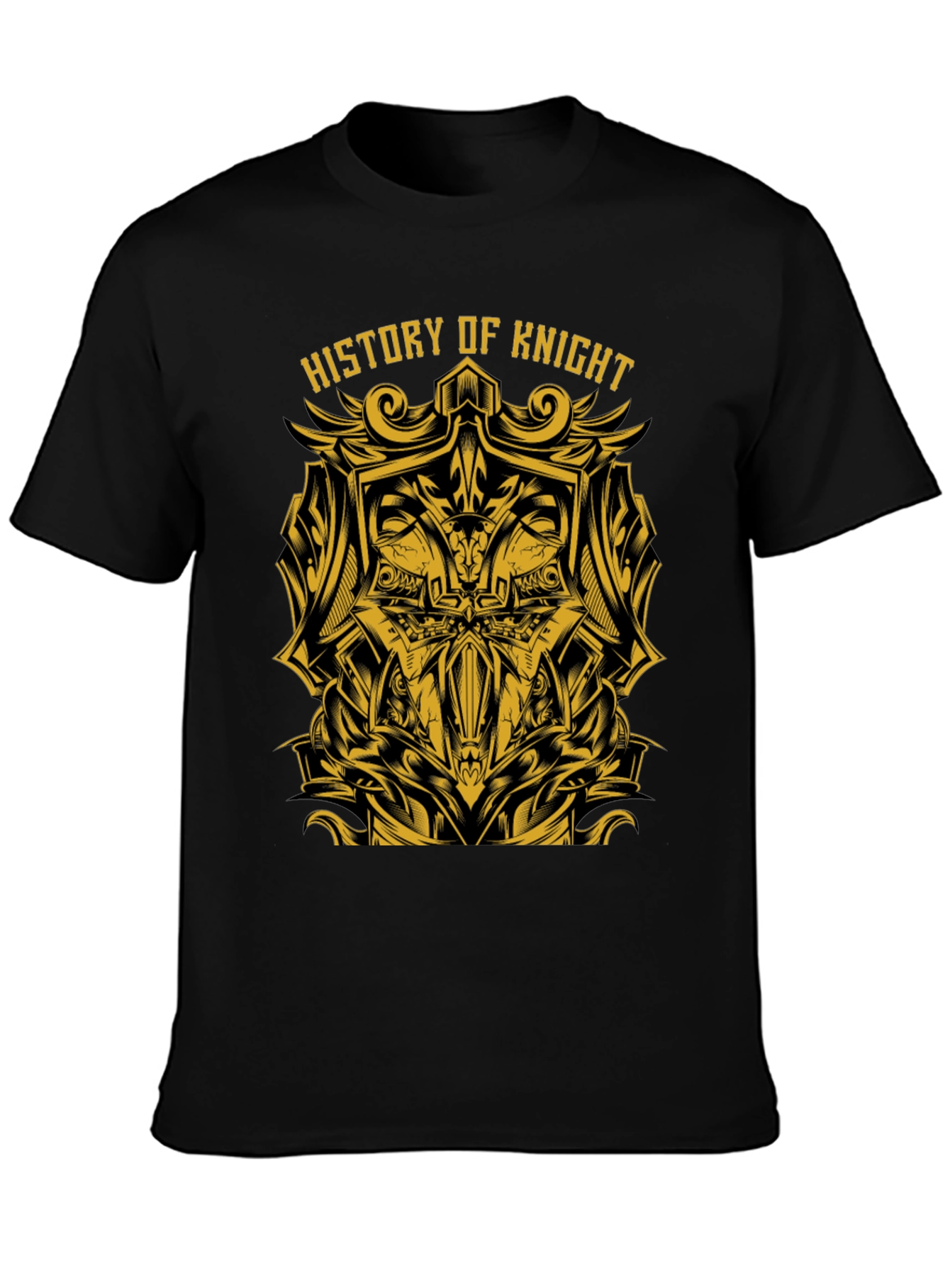Black History of Knight Graphic Tee - Black view 3