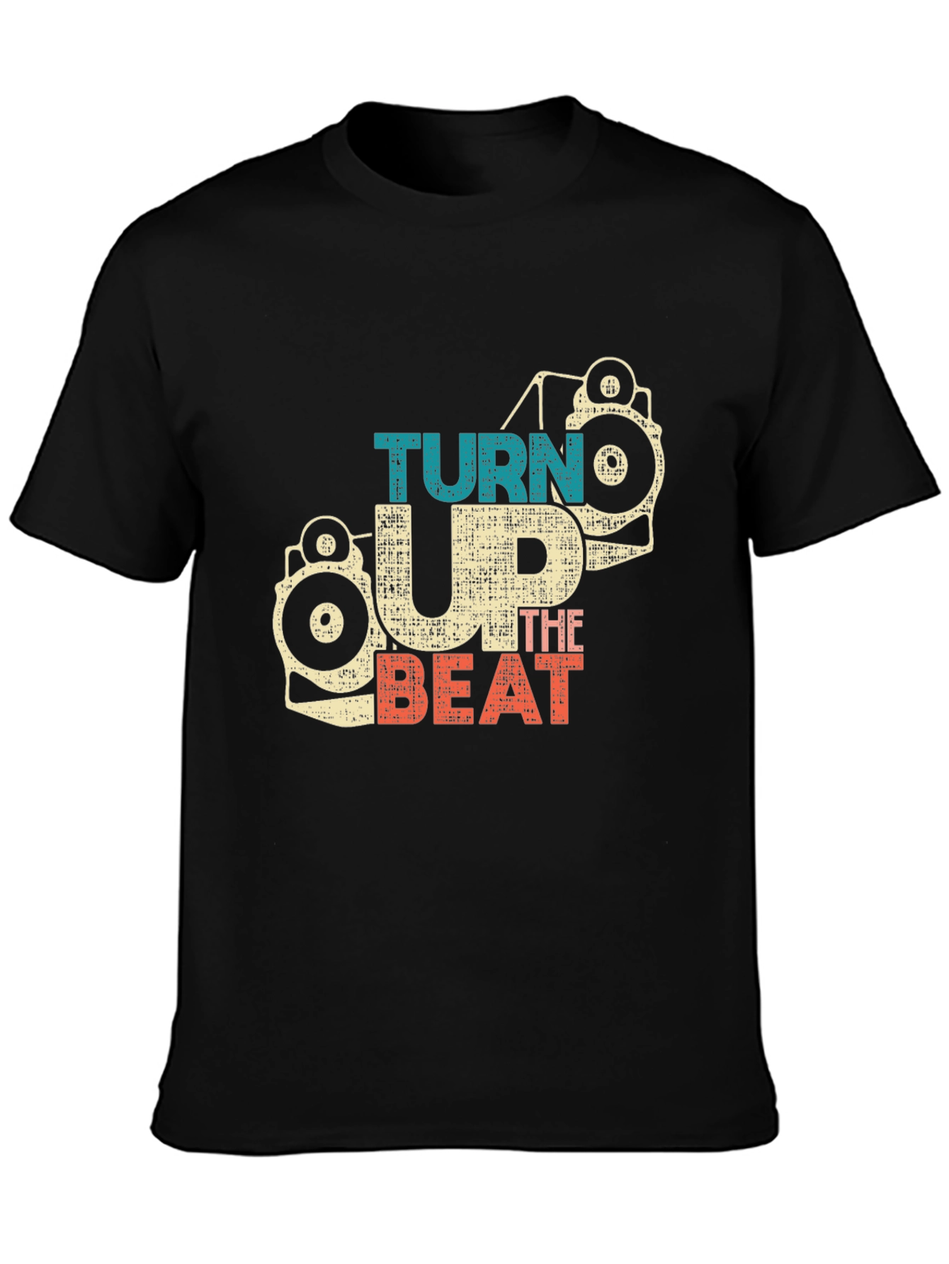 Black Turn Up the Beat Graphic Tee view 3