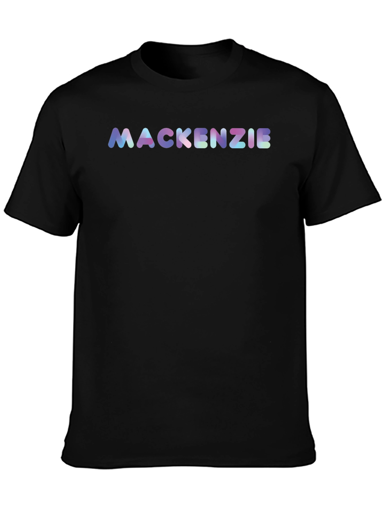 Black Mackenzie Graphic T-Shirt - Black Crew Neck Tee view 3