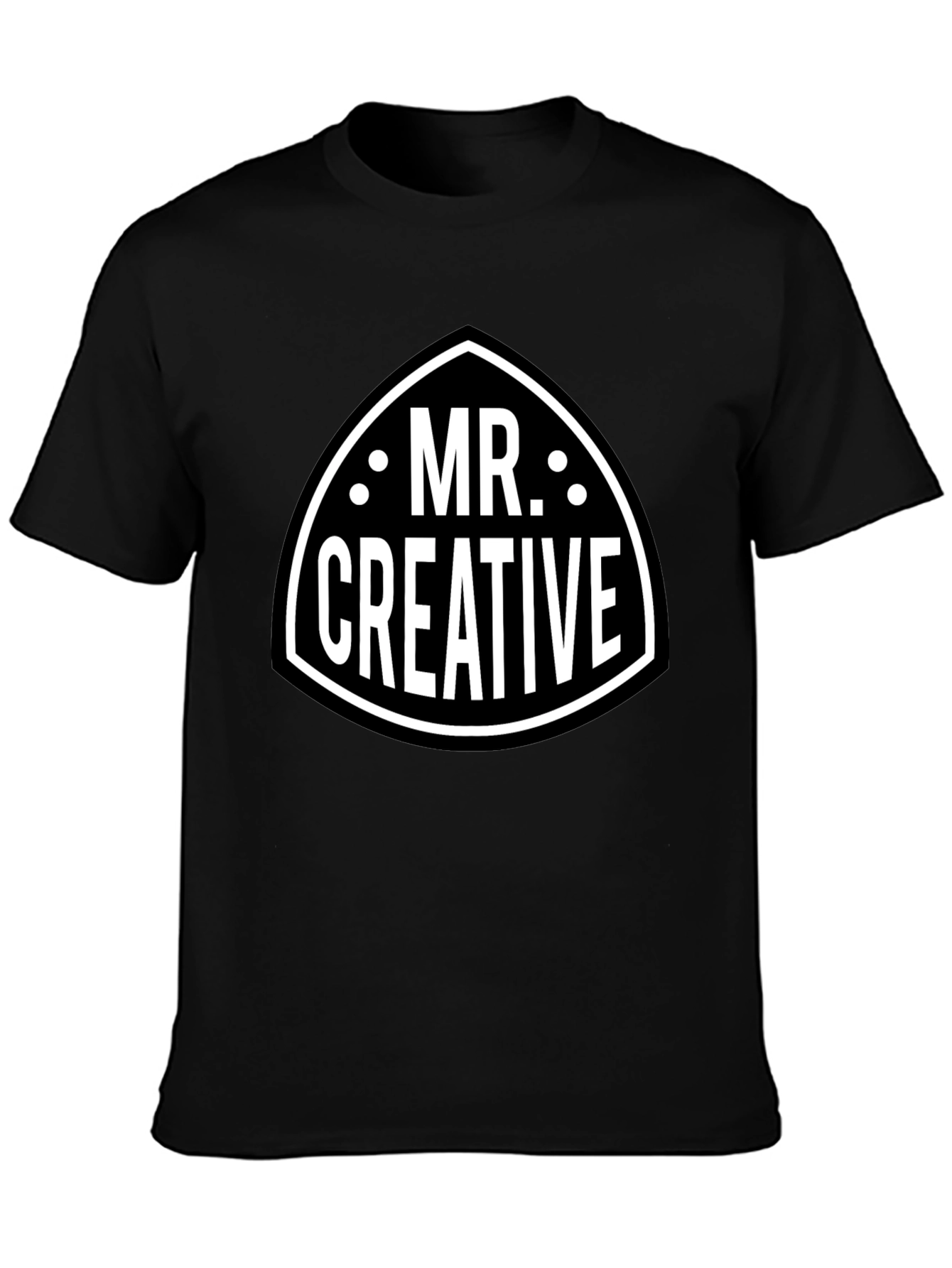 Black Mr. Creative Graphic Tee - Black view 3