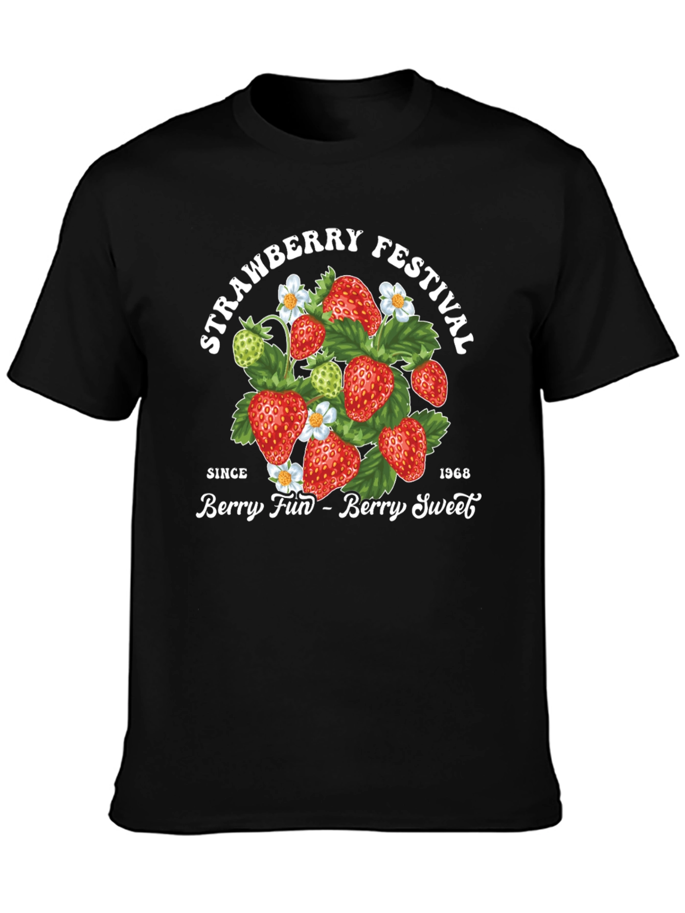 Black Strawberry Festival Graphic Tee - Berry Fun, Berry Sweet! view 3