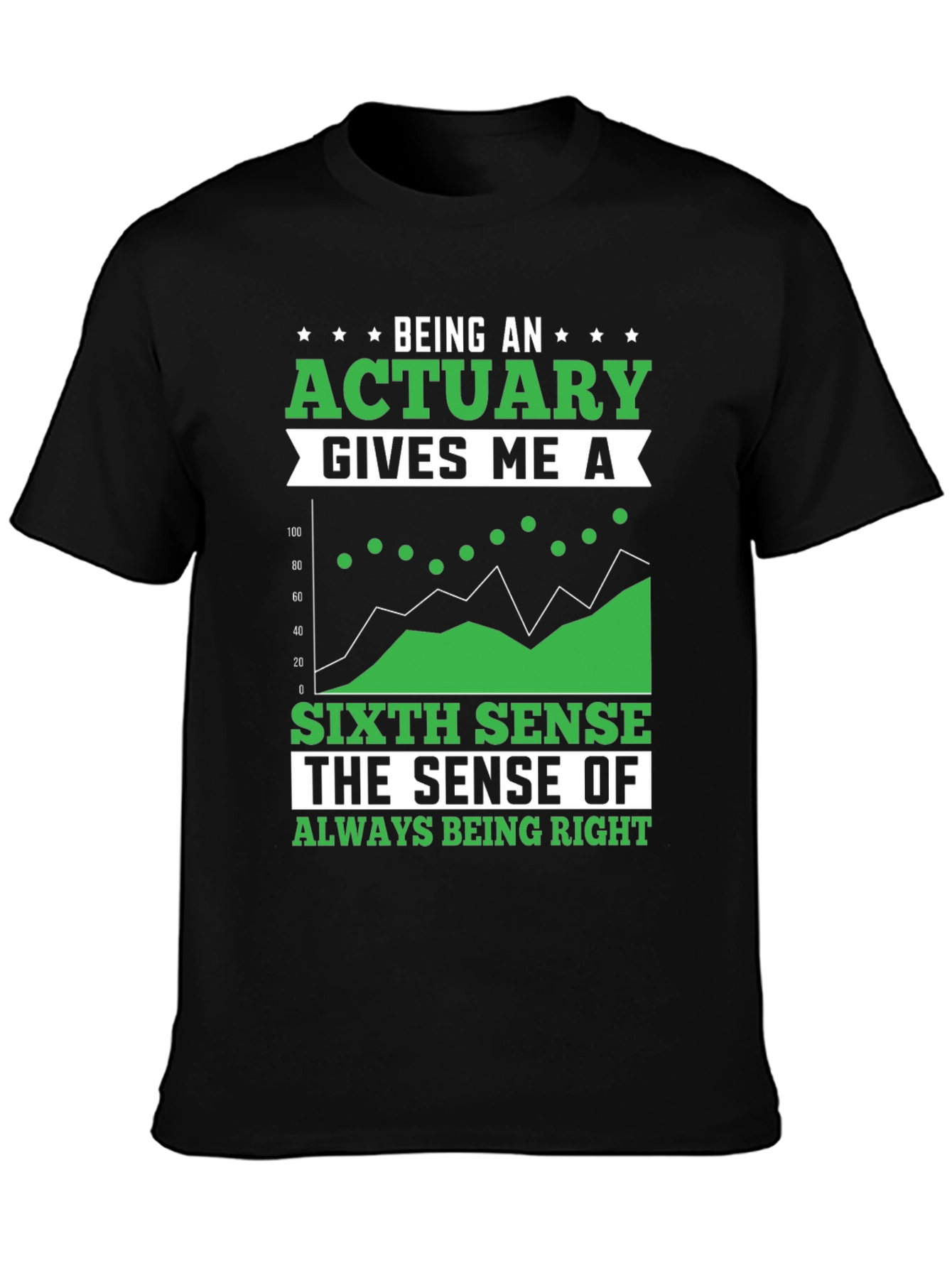 Black Actuary Sixth Sense Graphic T-Shirt view 3