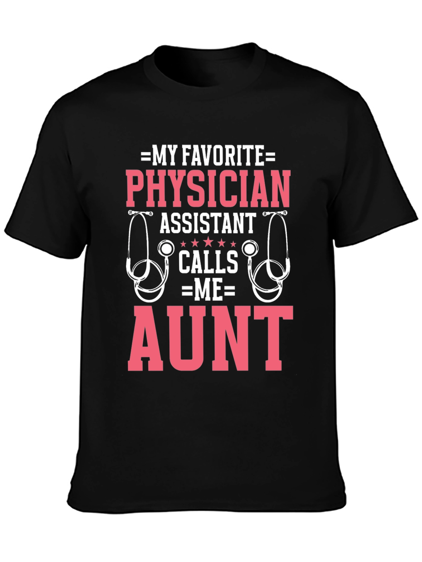 Black Physician Assistant Aunt T-Shirt view 3