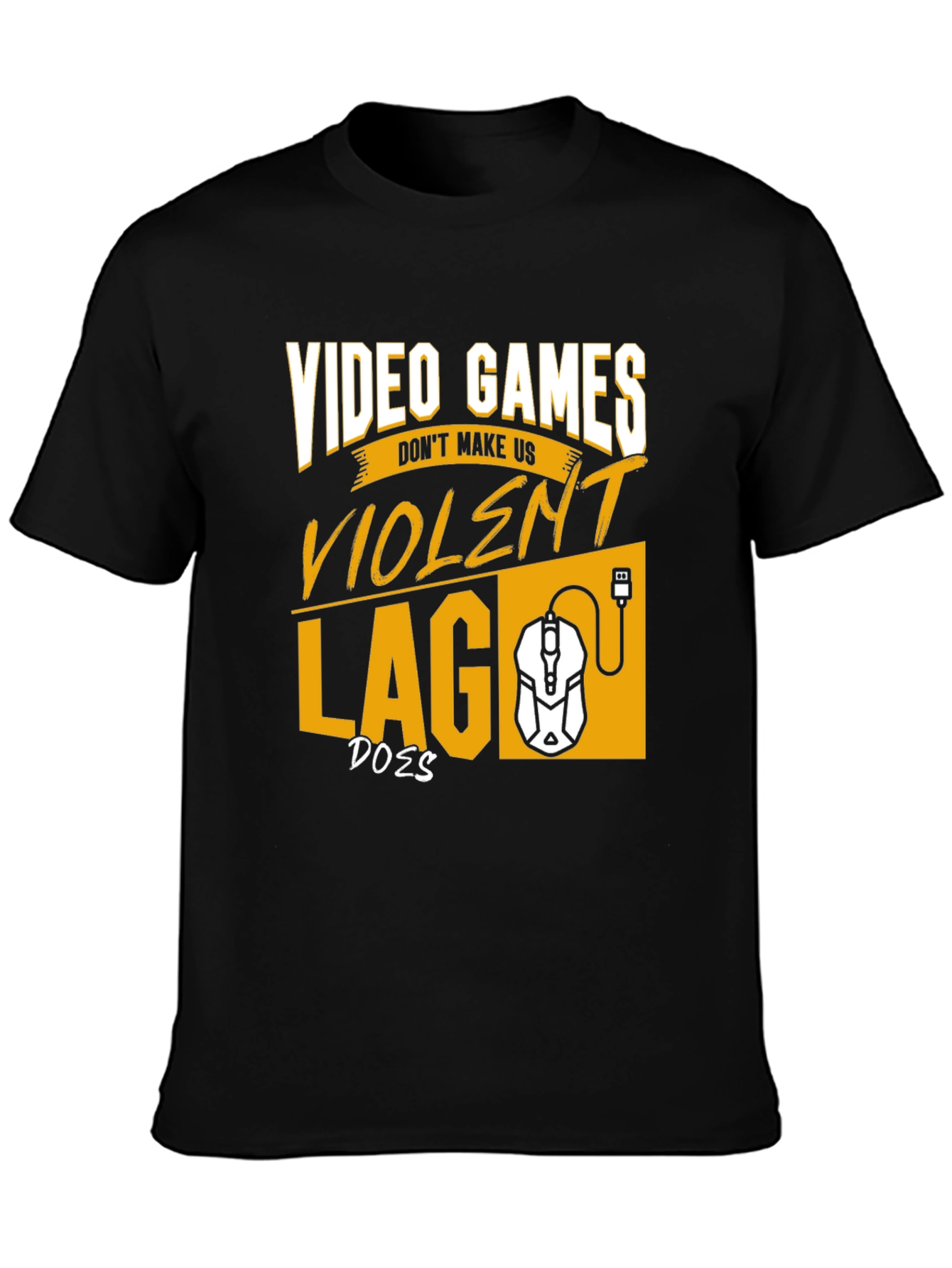 Black Gamer T-Shirt: Video Games Don't Make Us Violent view 3