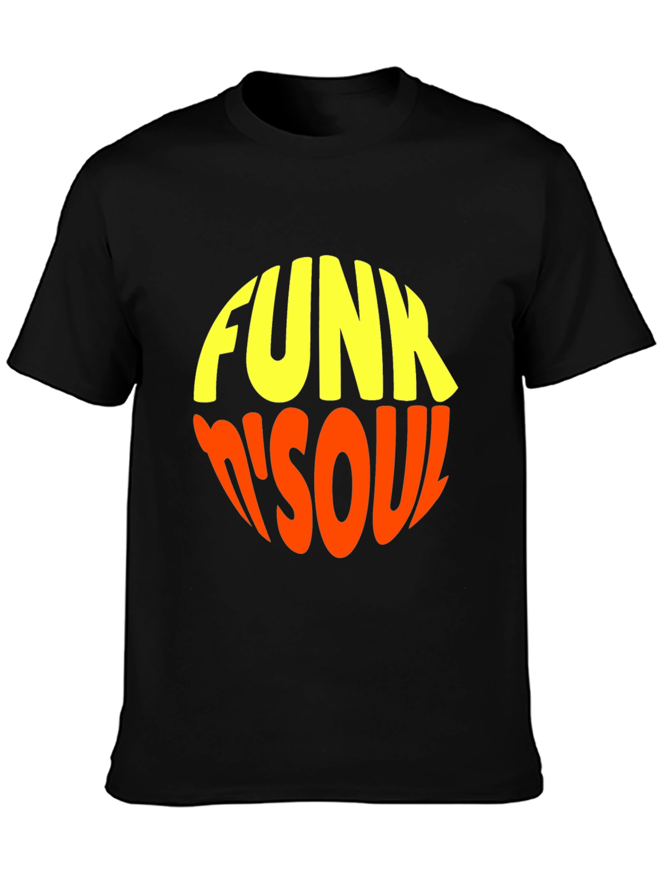 Black Retro Funk 'n' Soul Graphic Tee view 3