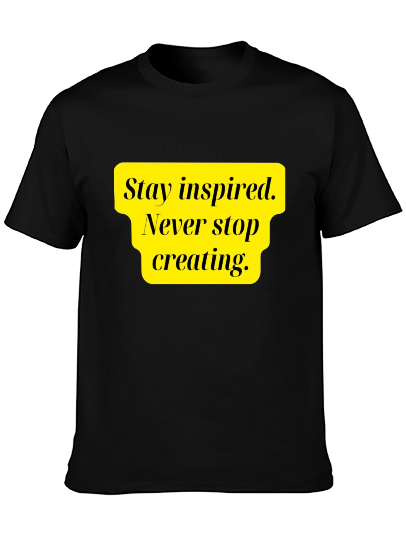 Black Inspire Creativity Black Graphic Tee view 3