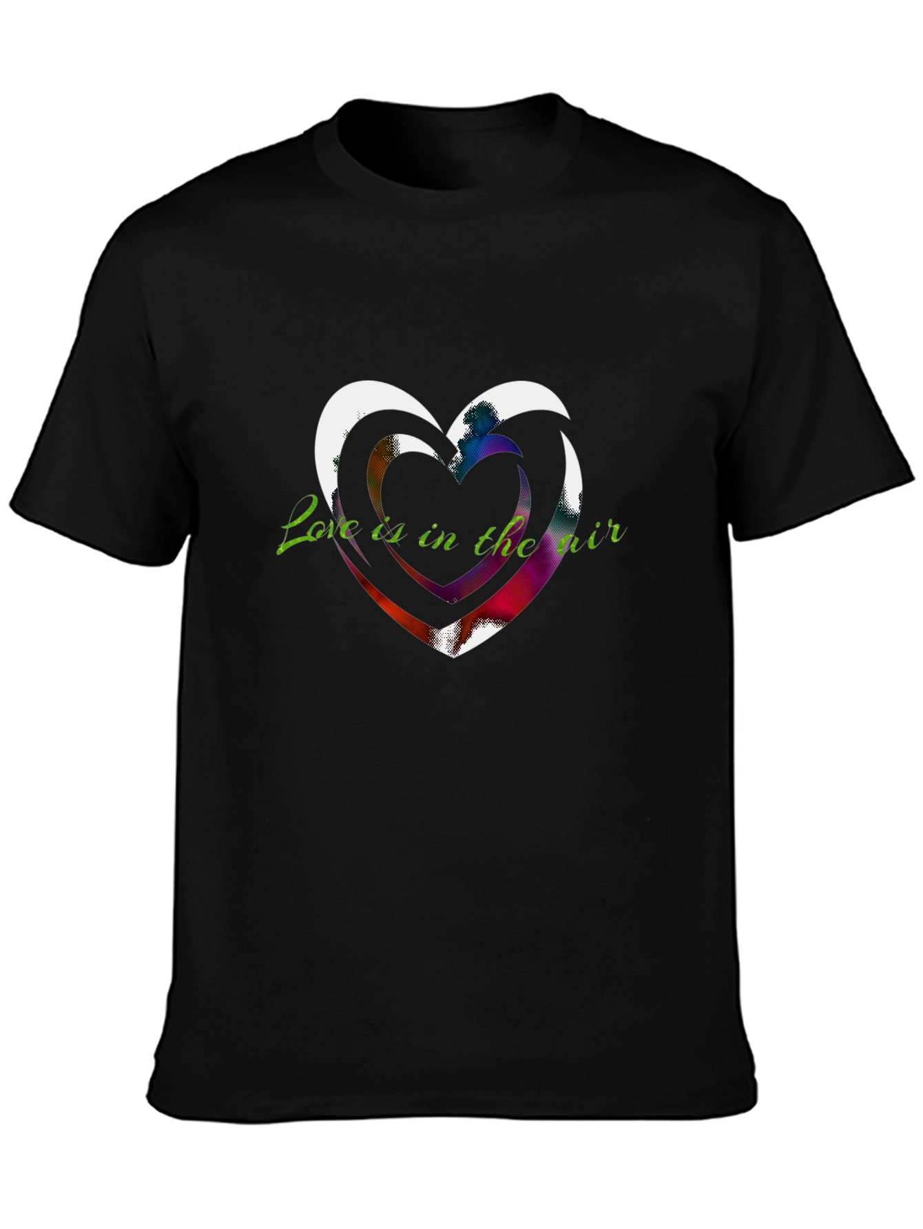 Black Love is in the Air Graphic T-Shirt view 3