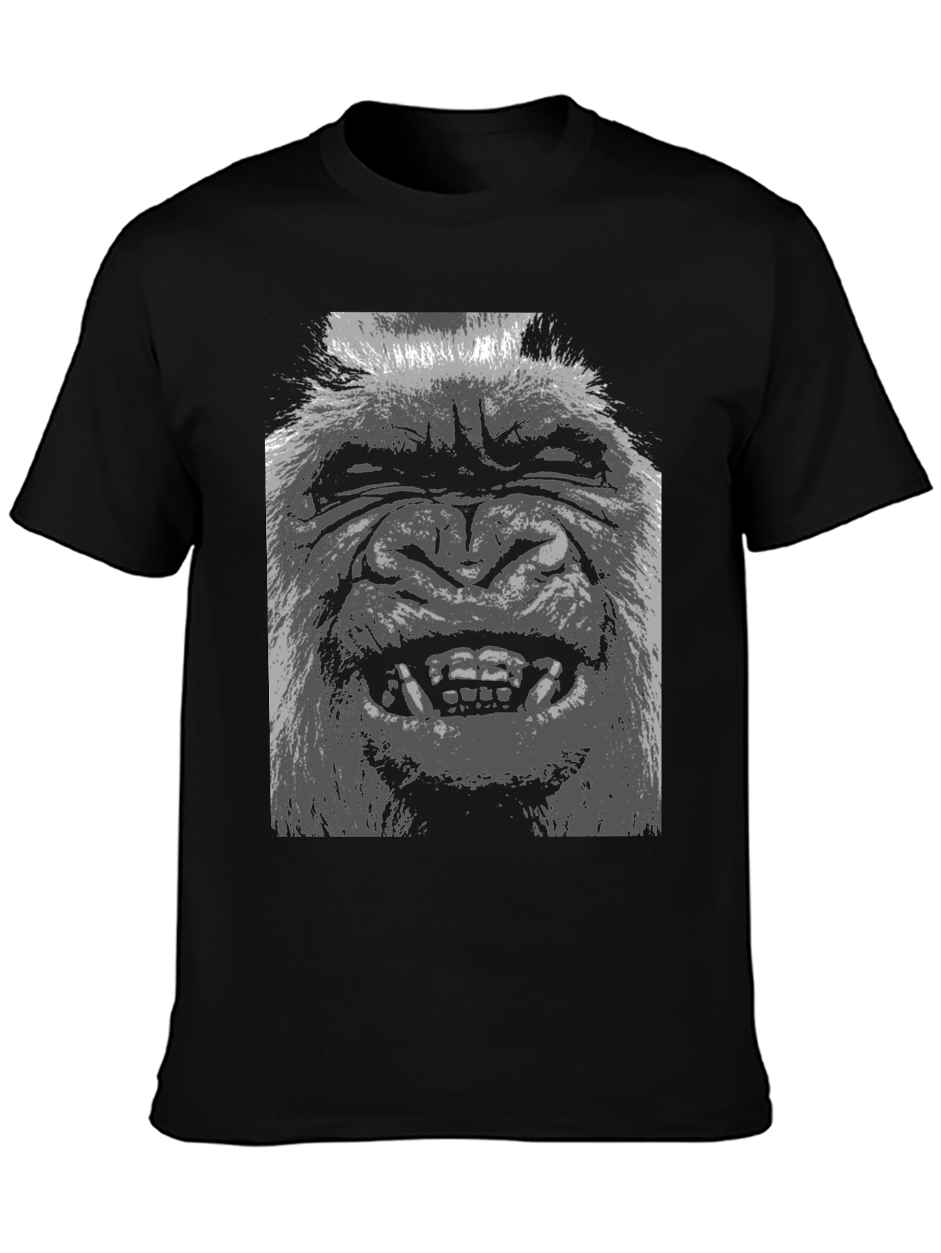 Black Bigfoot Graphic Tee - Black Cotton T-Shirt view 3