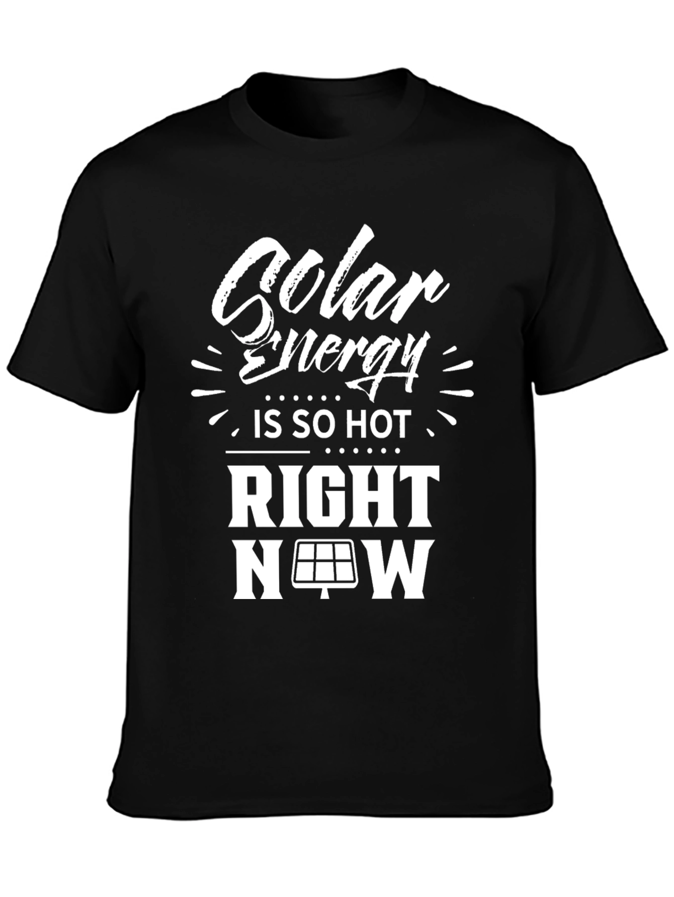 Black Solar Energy T-Shirt - Is So Hot Right Now! view 3