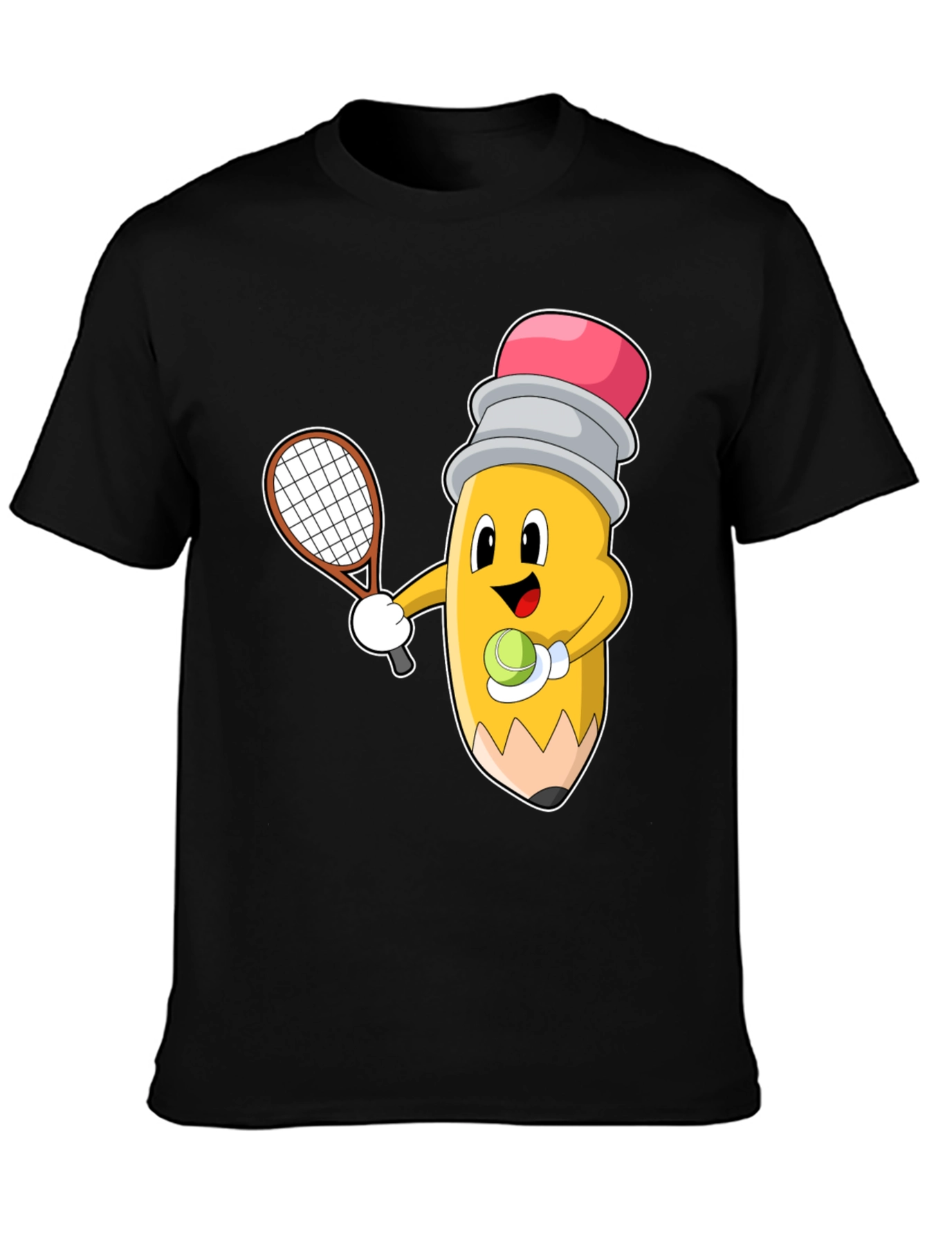 Tennis Pencil Graphic Tee - Funny Sport Shirt - 3
