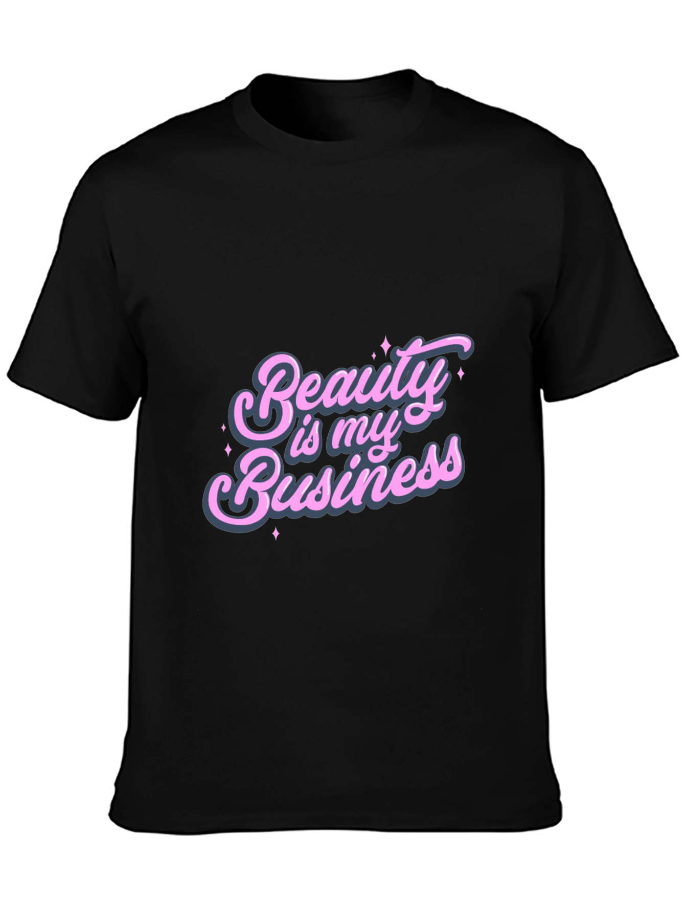 Black Beauty is My Business Black Graphic Tee view 3