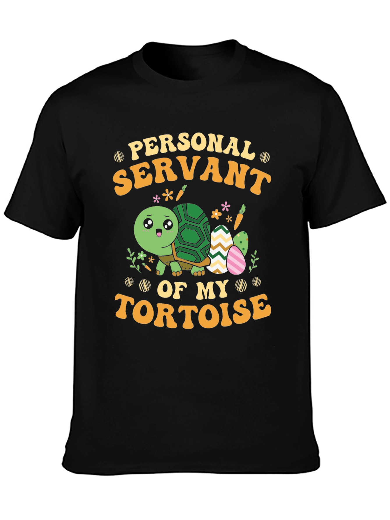 Black Personal Servant of My Tortoise Tee view 3