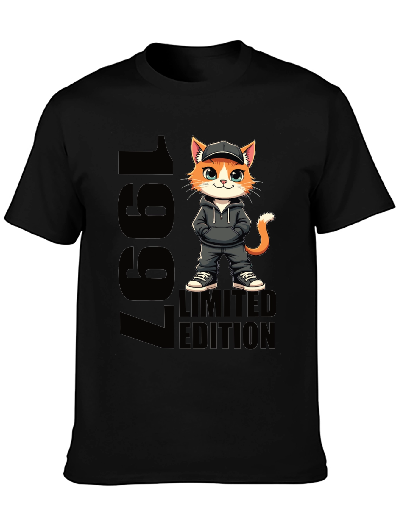 Black 1997 Limited Edition Cat T-Shirt view 3