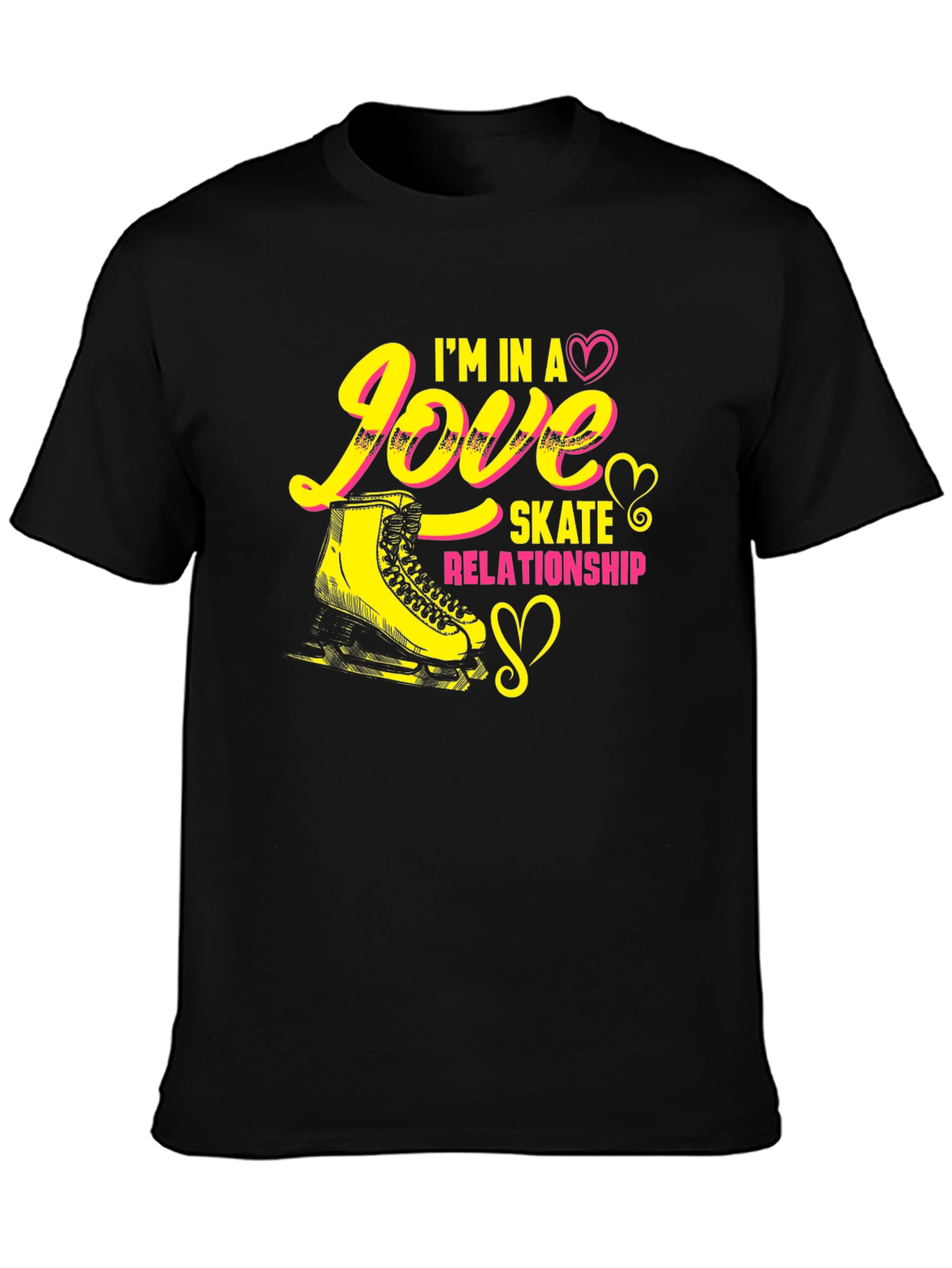 Black Love Skate Relationship T-Shirt view 3