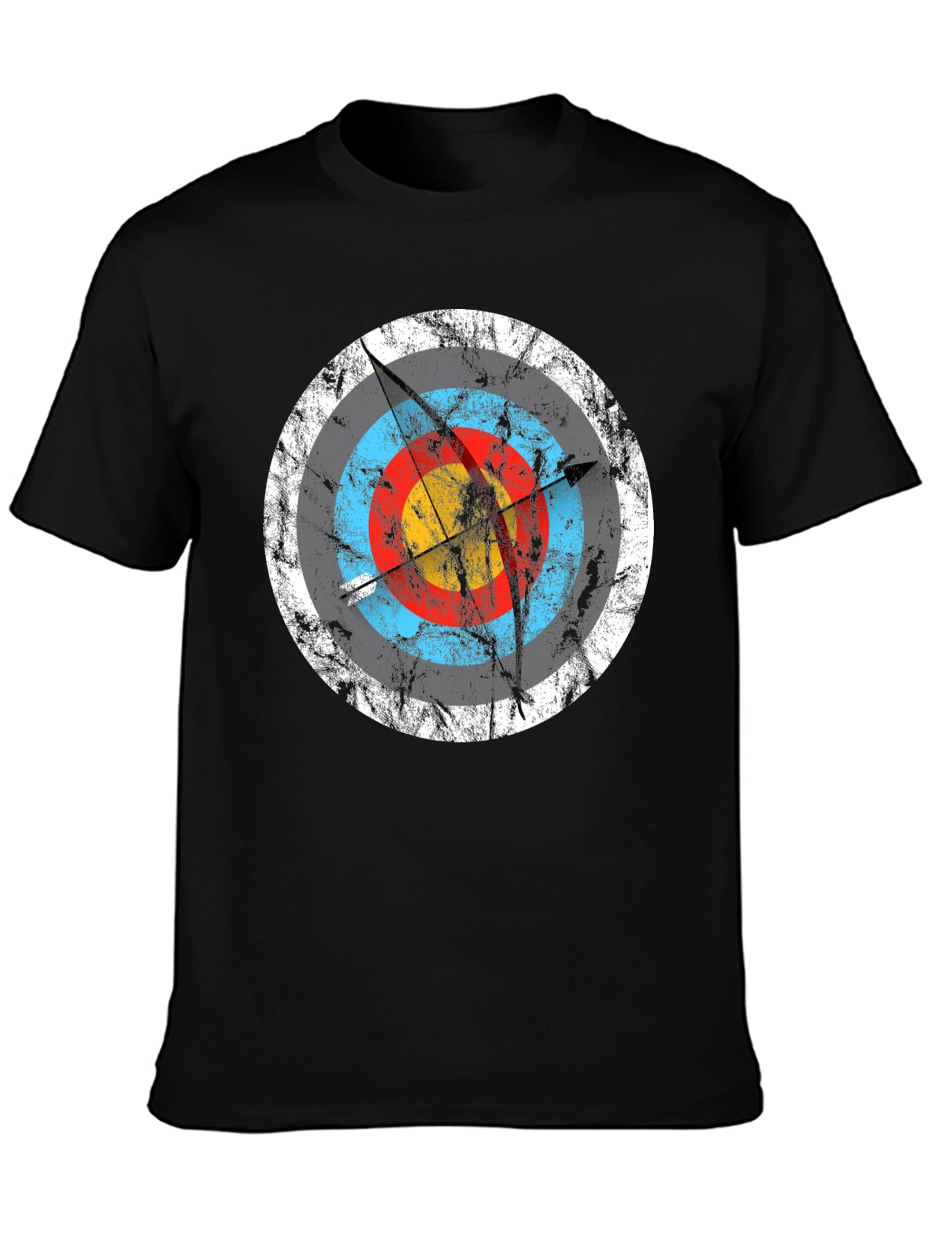 Black Archery Target Graphic T-Shirt - Black view 3