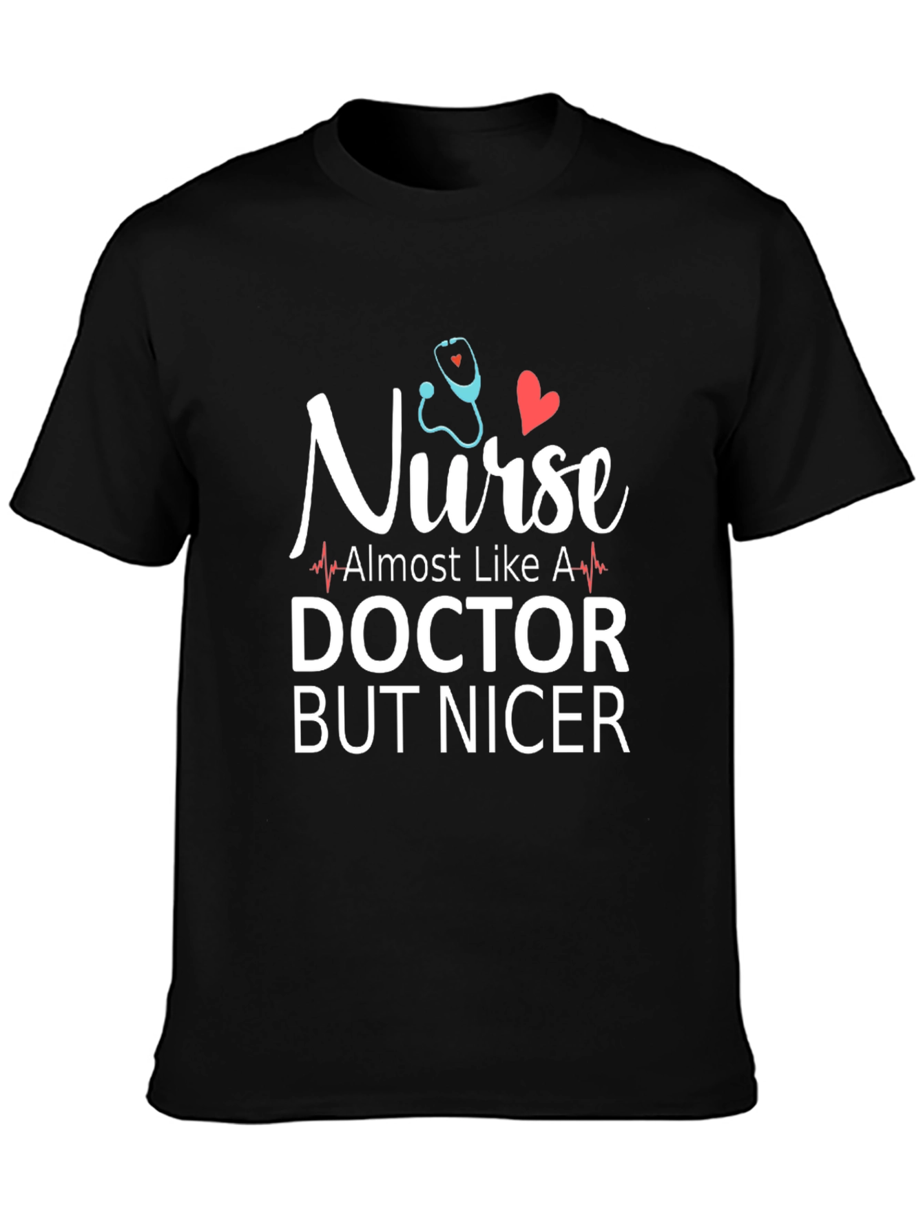 Black Nurse Doctor But Nicer Graphic Tee view 3