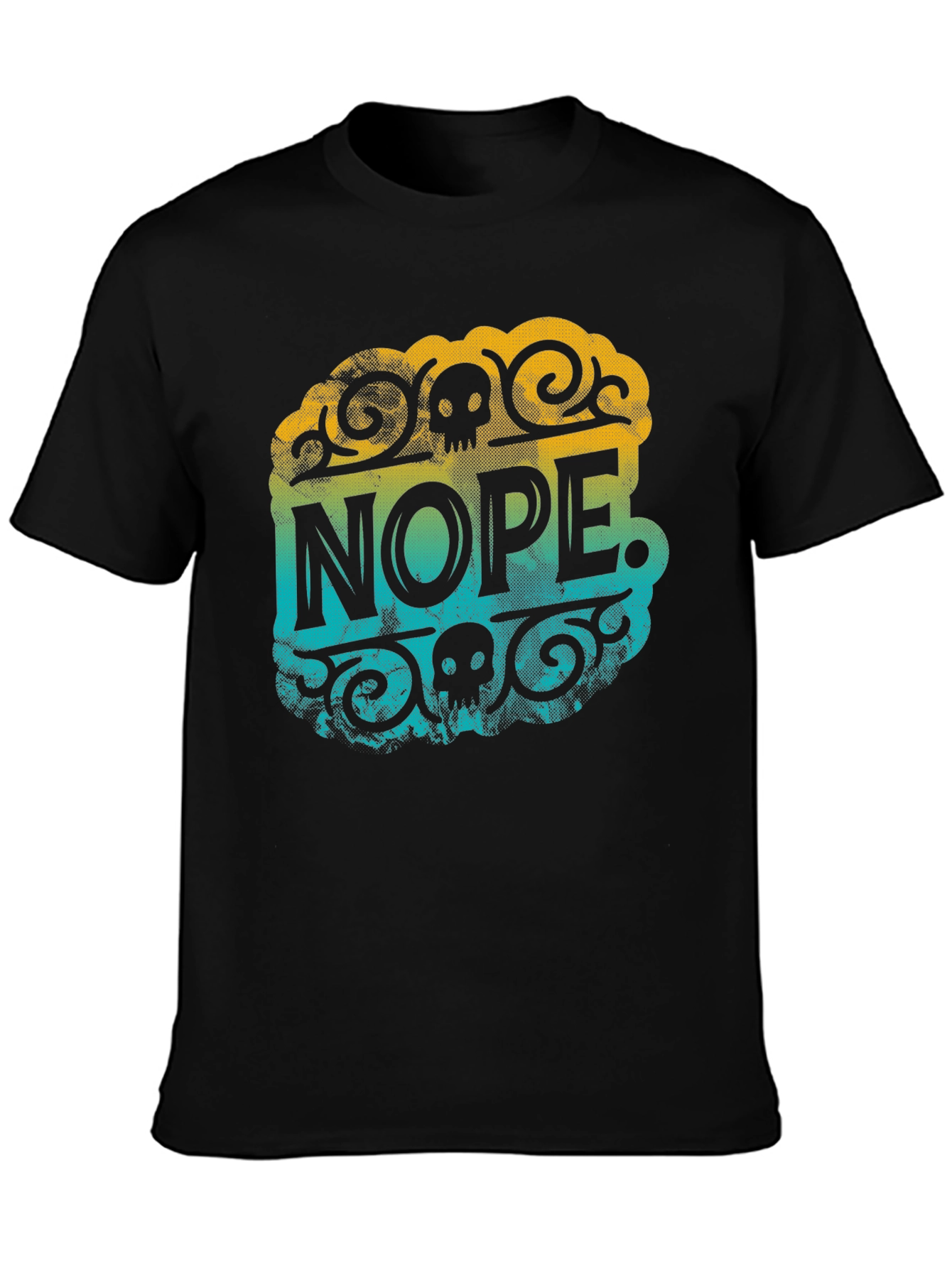 Black Nope Graphic T-Shirt view 3