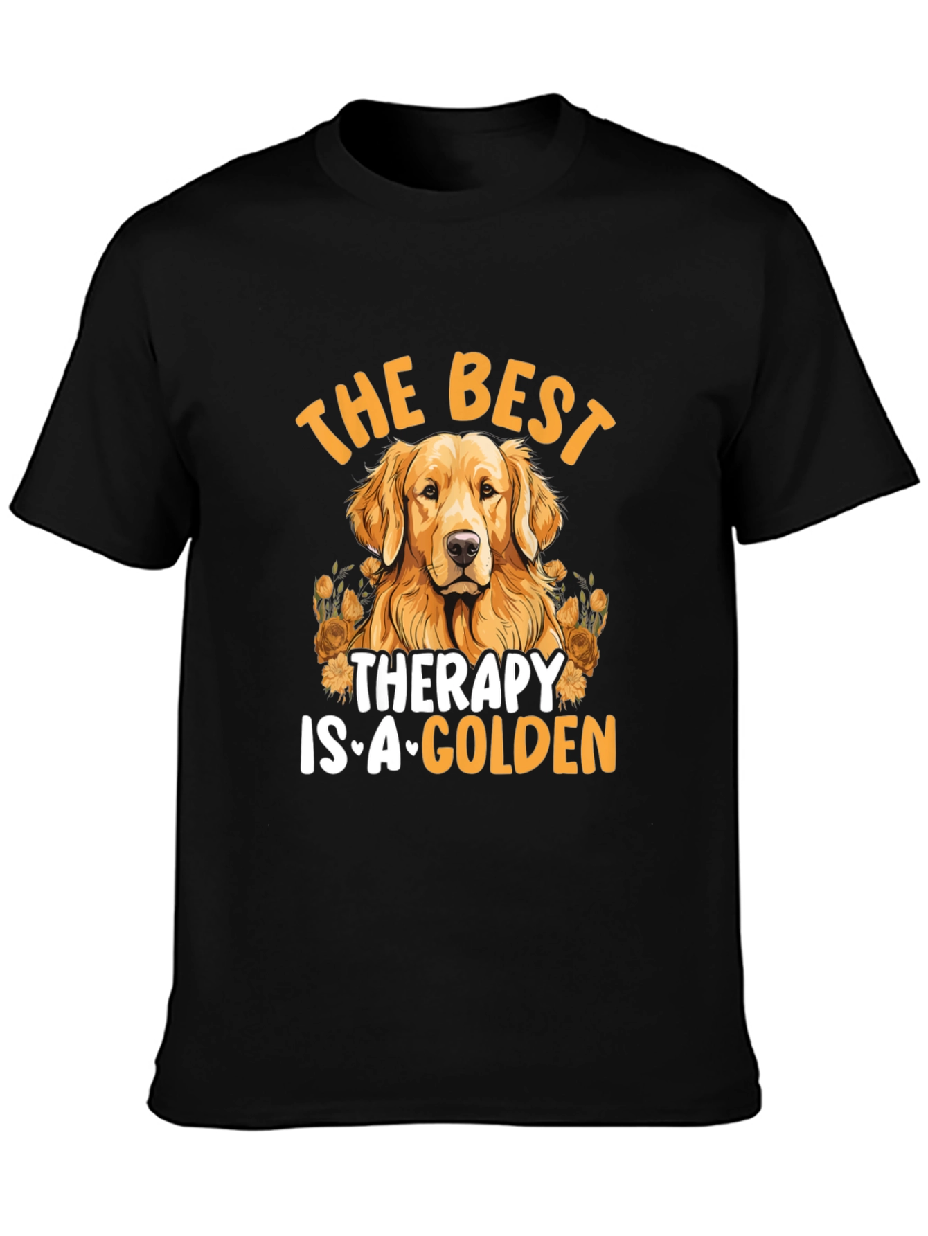 Best Therapy Golden Dog Graphic Tee - 3