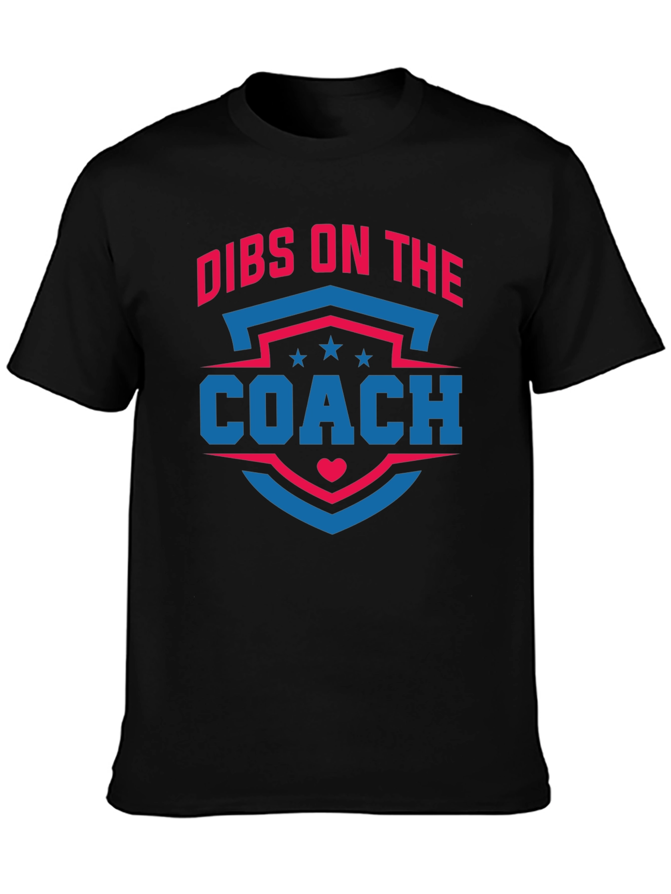 Black Dibs on the Coach T-Shirt - Novelty Graphic Tee view 3