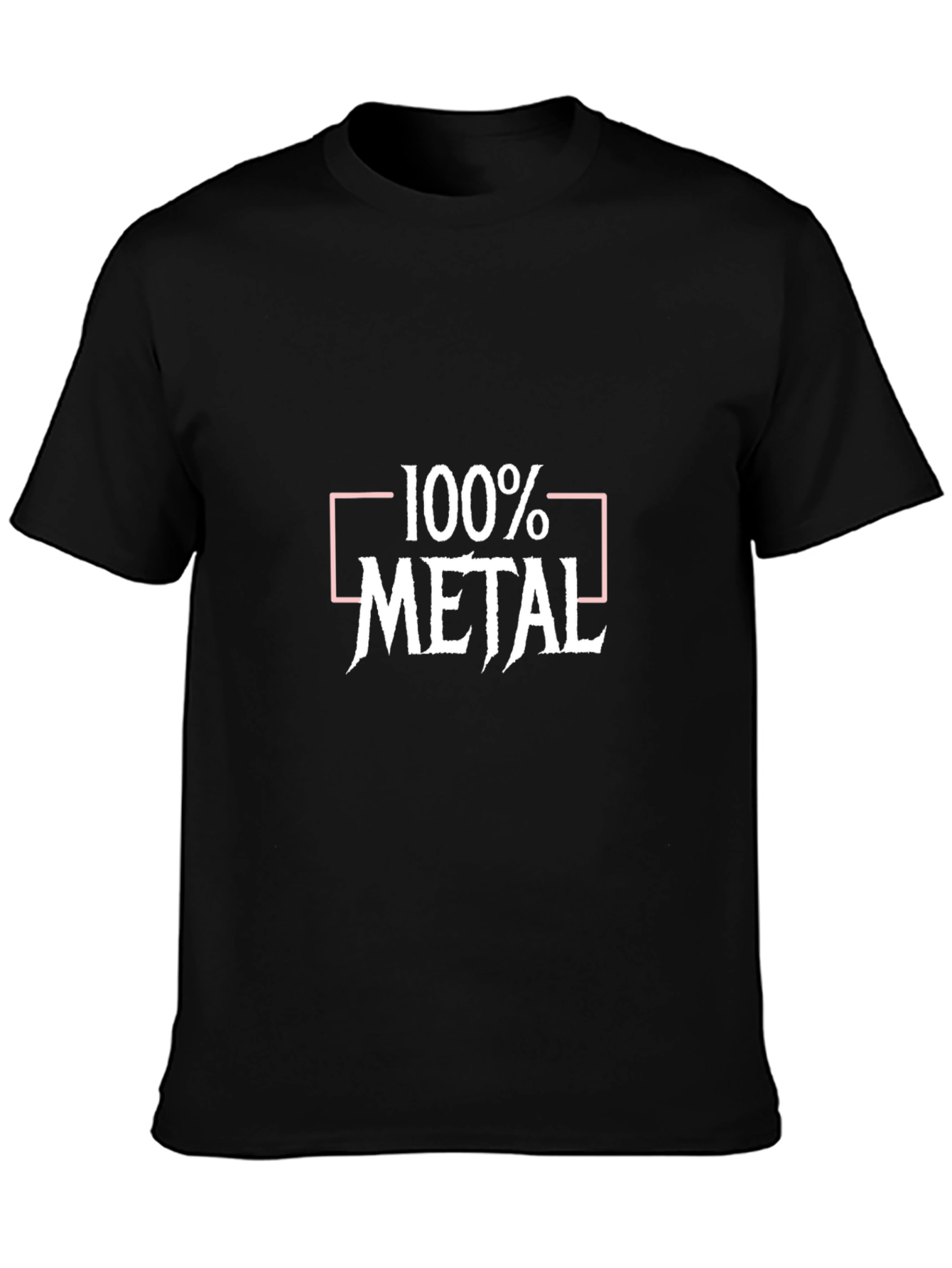 Black 100% Metal Graphic Tee - Black view 3