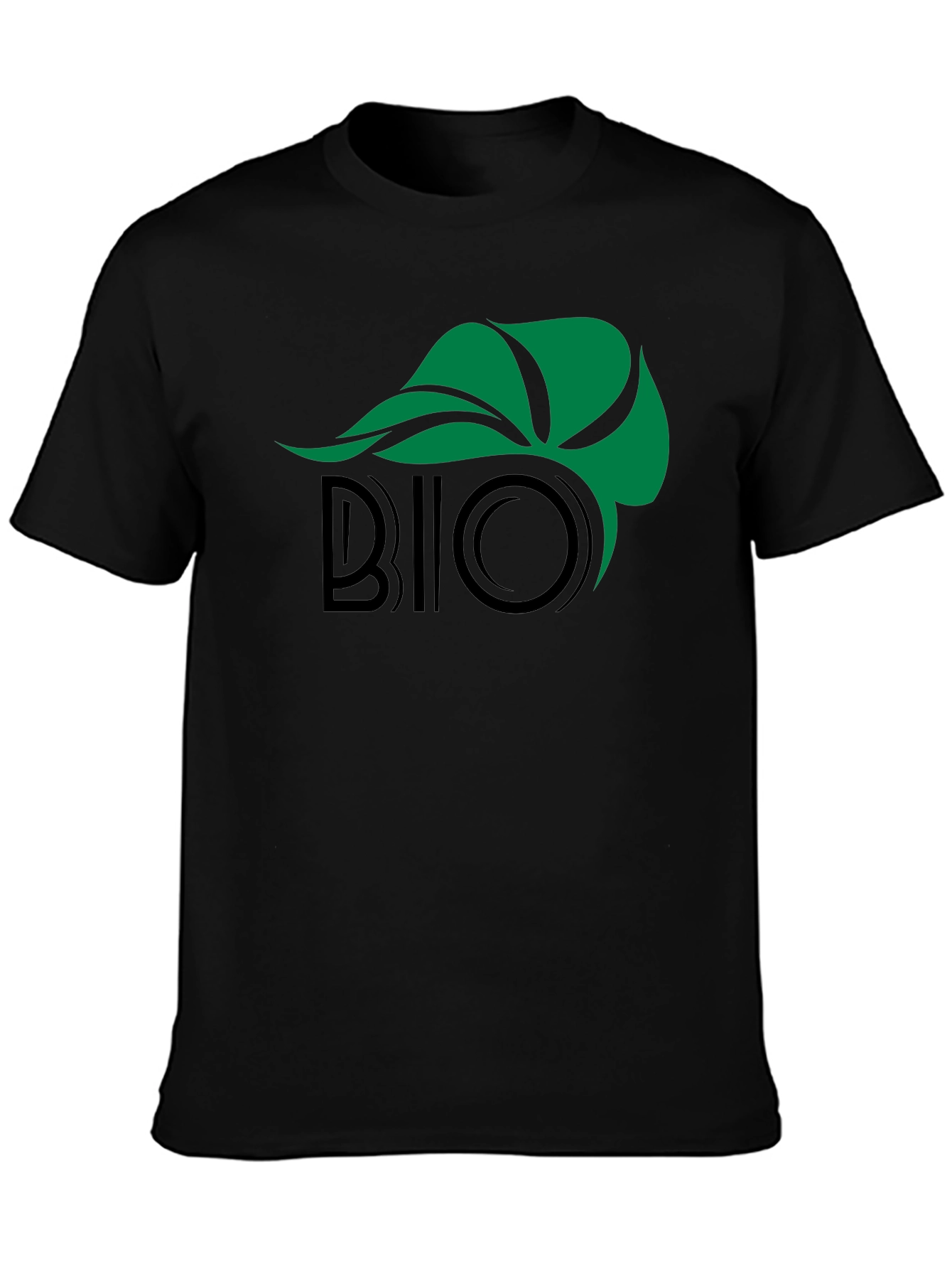 Black Eco-Friendly Bio Graphic Black T-Shirt view 3