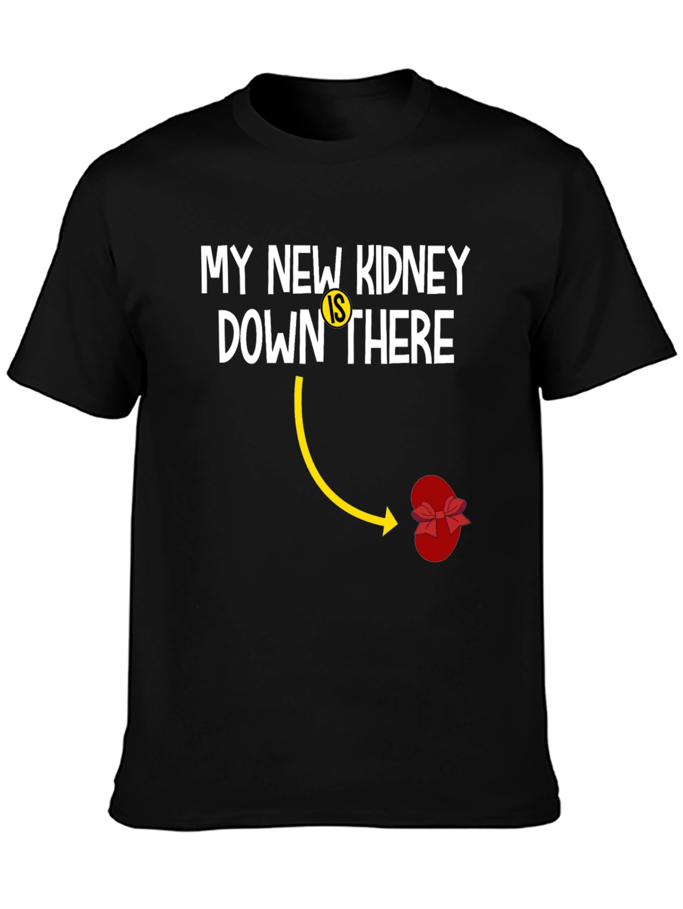 Black Funny Kidney Transplant T-Shirt view 3