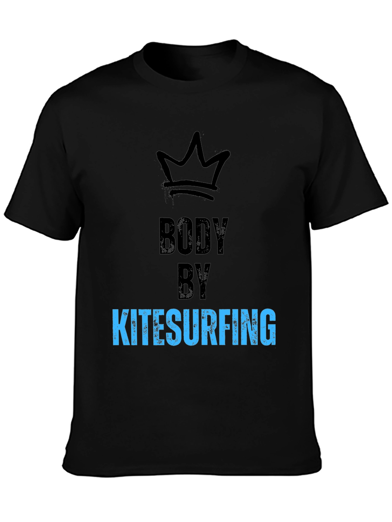 Black Body By Kitesurfing Black T-Shirt view 3