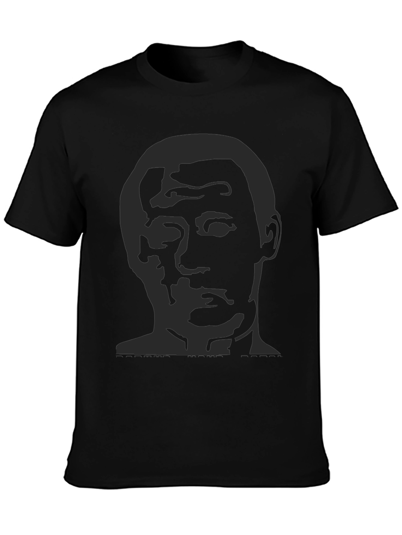 Black Men's Graphic Print T-Shirt - Black view 3
